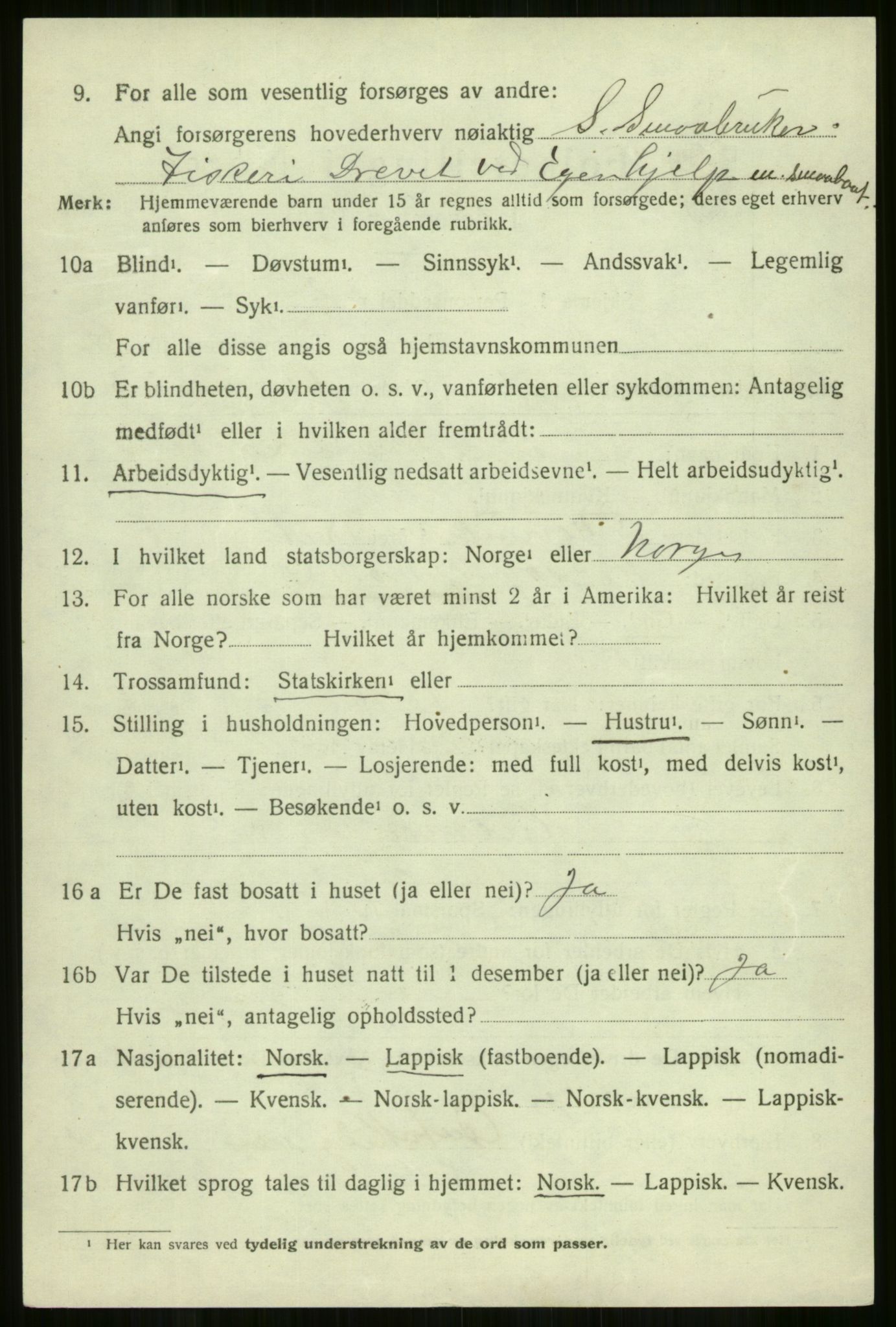 SATØ, 1920 census for Skjervøy, 1920, p. 5996