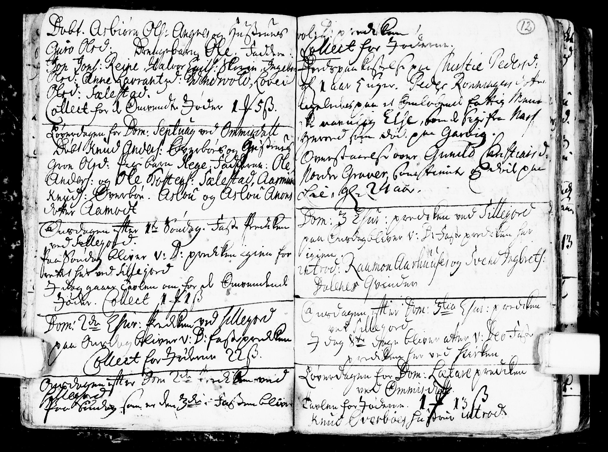 Seljord kirkebøker, SAKO/A-20/G/Gb/L0001: Parish register (copy) no. II 1, 1754-1790, p. 11-12