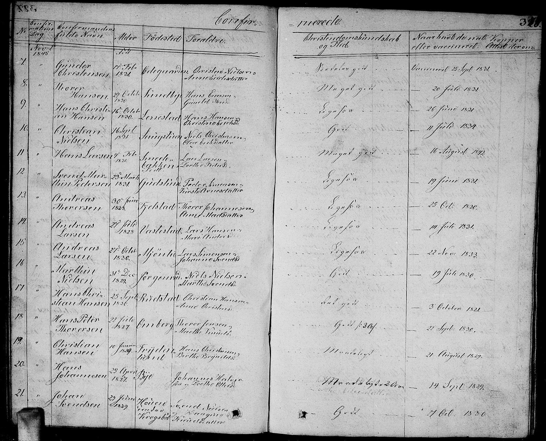 Enebakk prestekontor Kirkebøker, SAO/A-10171c/G/Ga/L0003: Parish register (copy) no. I 3, 1833-1849, p. 328