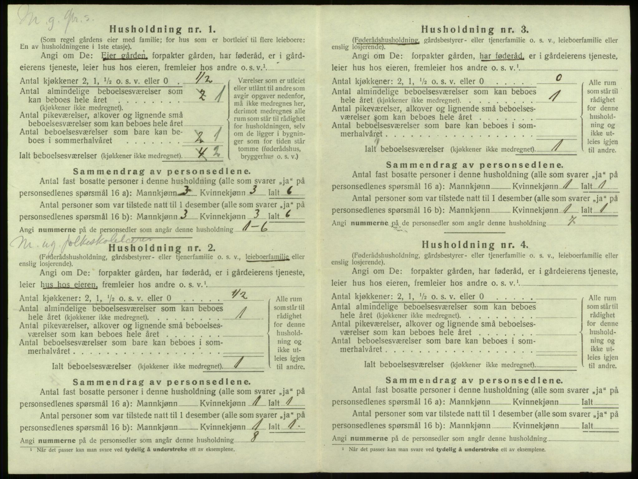 SAB, 1920 census for Alversund, 1920, p. 175