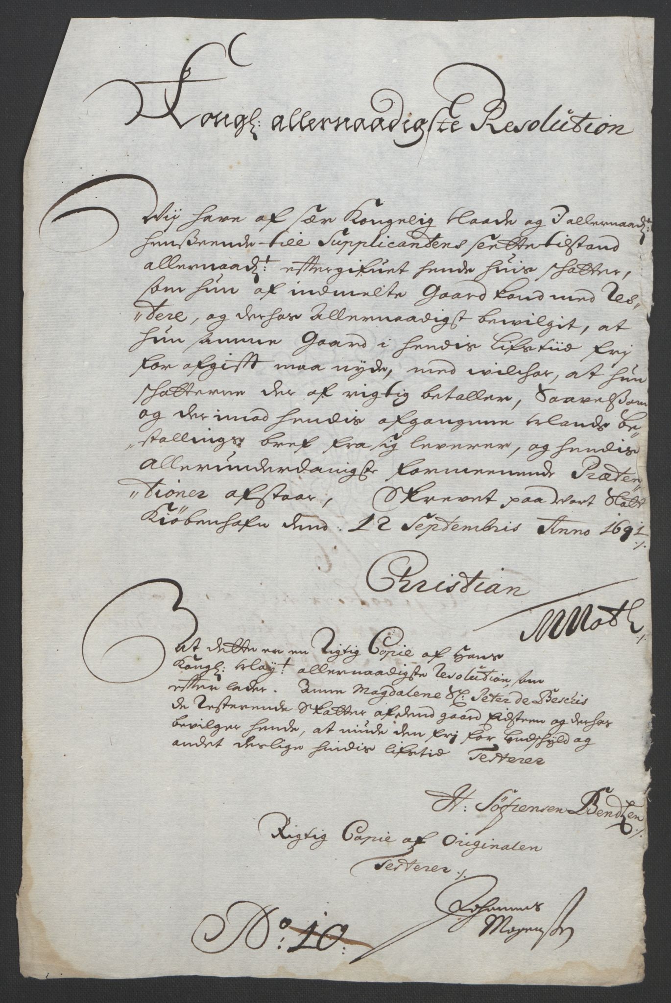 Rentekammeret inntil 1814, Reviderte regnskaper, Fogderegnskap, AV/RA-EA-4092/R33/L1973: Fogderegnskap Larvik grevskap, 1692, p. 210