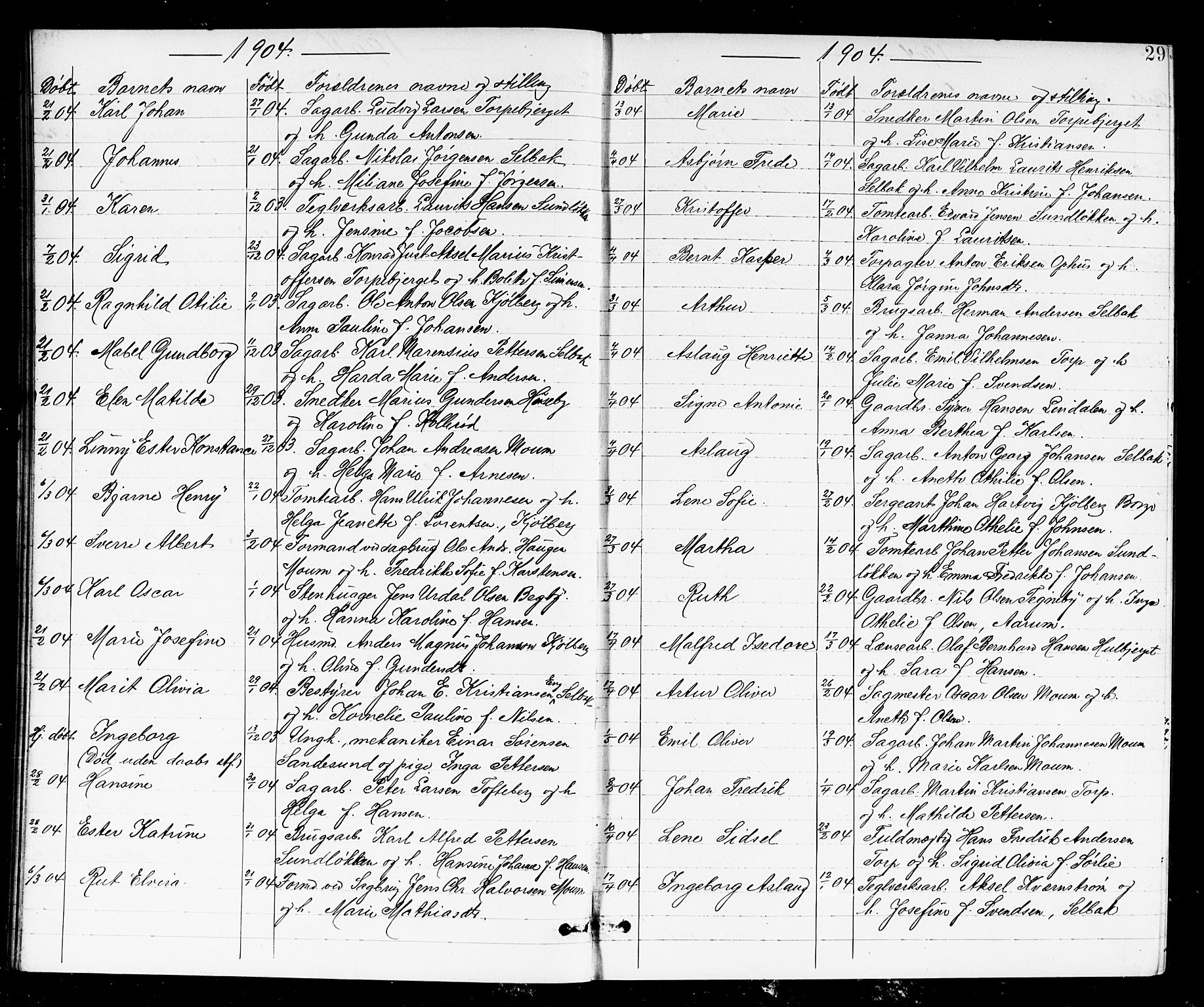 Borge prestekontor Kirkebøker, SAO/A-10903/G/Ga/L0002: Parish register (copy) no. I 2, 1875-1923, p. 29