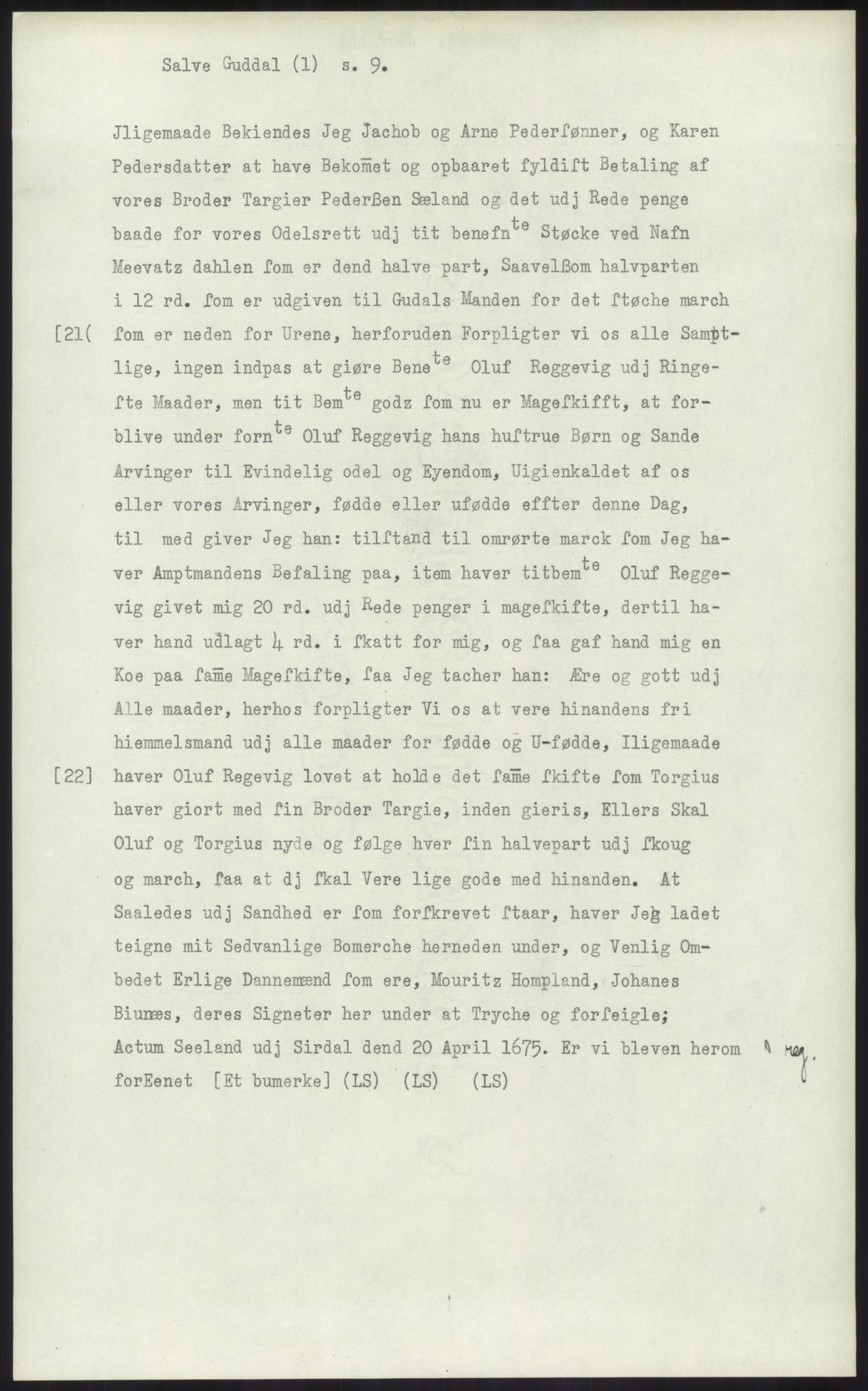 Samlinger til kildeutgivelse, Diplomavskriftsamlingen, AV/RA-EA-4053/H/Ha, p. 1309