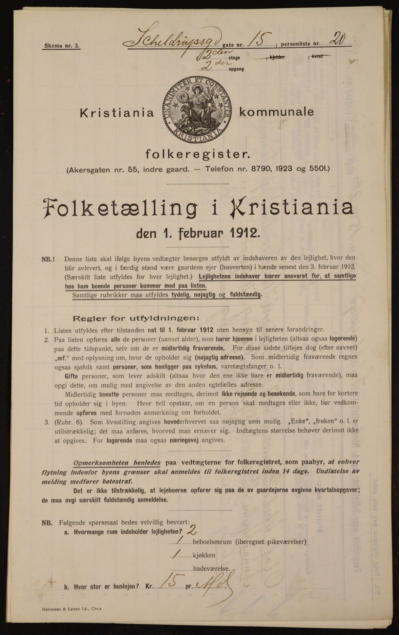 OBA, Municipal Census 1912 for Kristiania, 1912, p. 96289