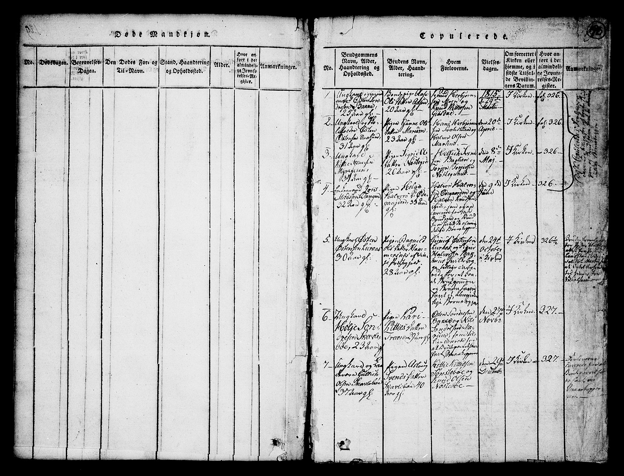 Tinn kirkebøker, SAKO/A-308/G/Ga/L0001: Parish register (copy) no. I 1, 1815-1850, p. 190