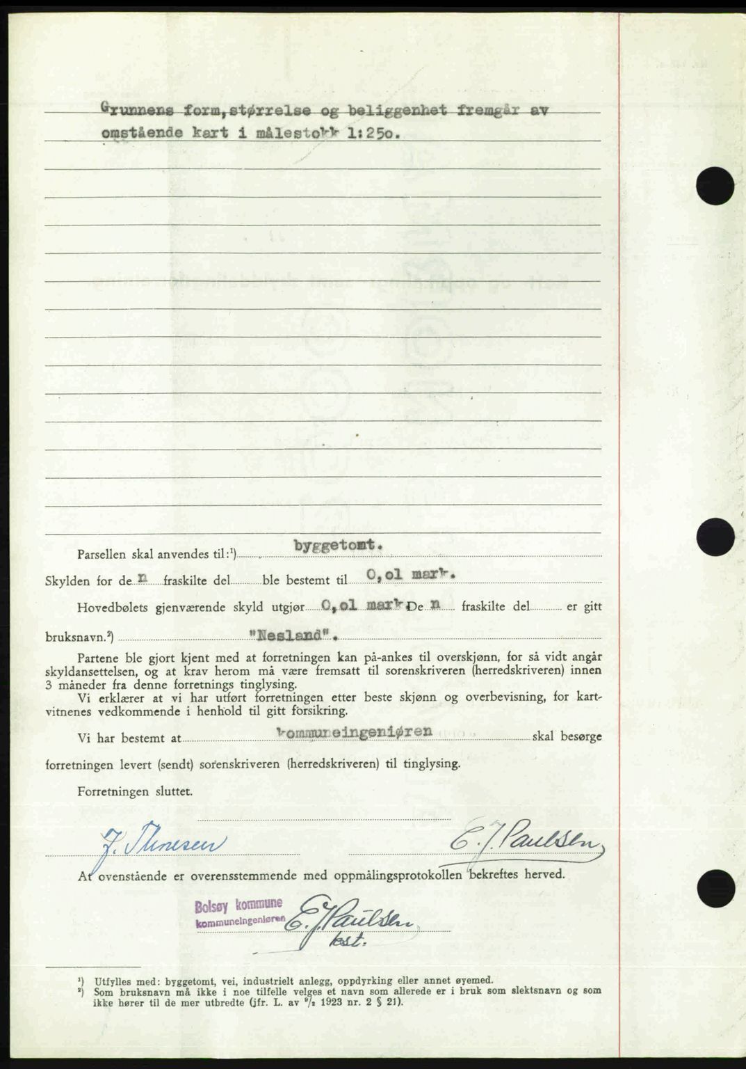 Romsdal sorenskriveri, AV/SAT-A-4149/1/2/2C: Mortgage book no. A30, 1949-1949, Diary no: : 2270/1949