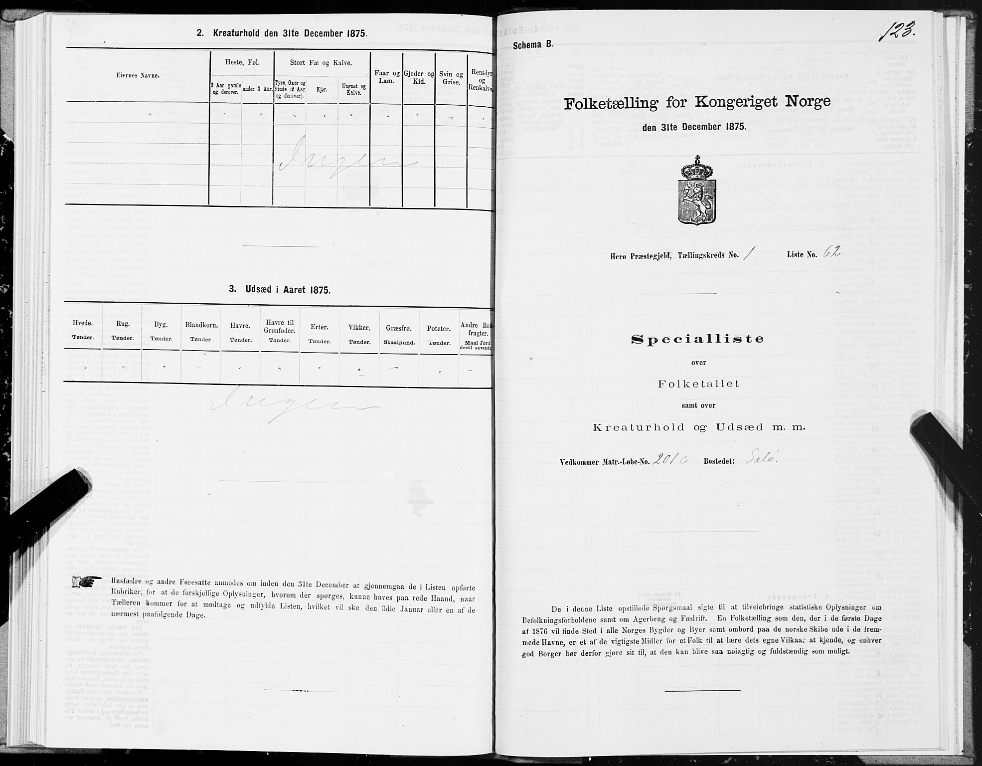 SAT, 1875 census for 1818P Herøy, 1875, p. 1123