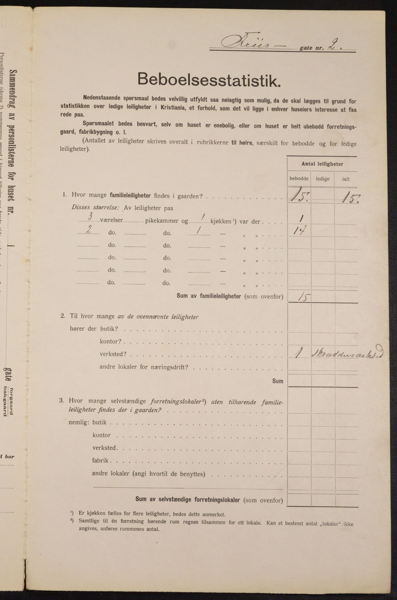 OBA, Municipal Census 1913 for Kristiania, 1913, p. 27005