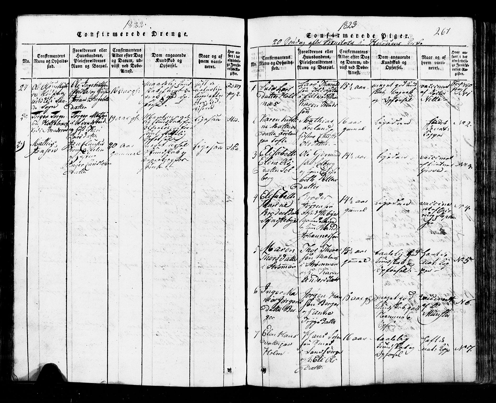 Hurum kirkebøker, SAKO/A-229/G/Ga/L0001: Parish register (copy) no. I 1, 1816-1826, p. 267