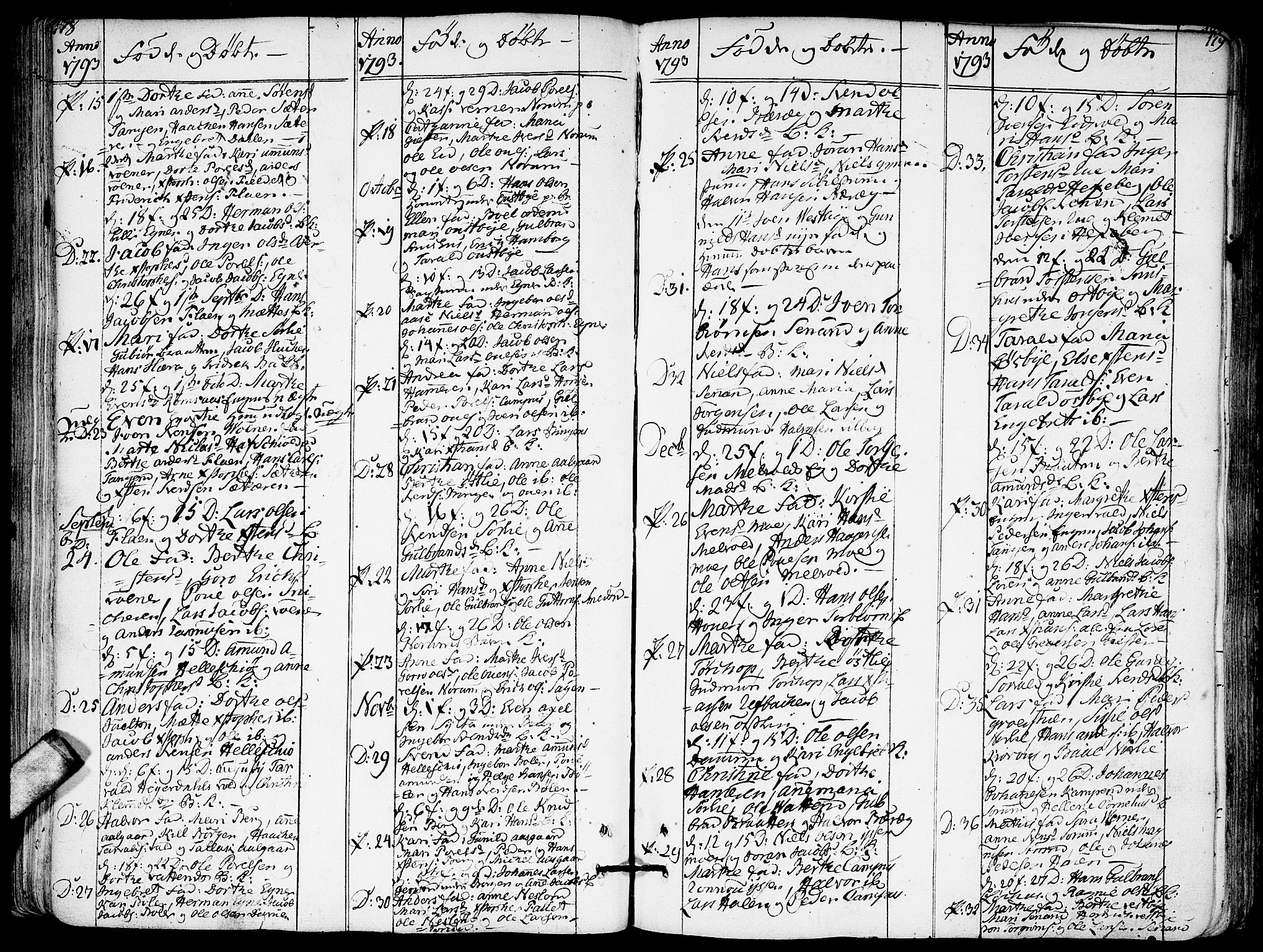 Sørum prestekontor Kirkebøker, SAO/A-10303/F/Fa/L0002: Parish register (official) no. I 2, 1759-1814, p. 178-179