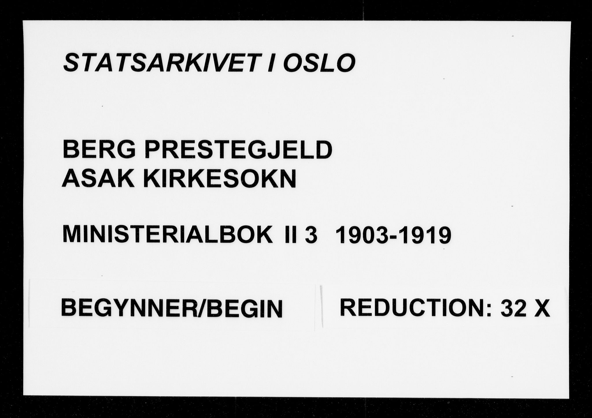 Berg prestekontor Kirkebøker, SAO/A-10902/F/Fb/L0003: Parish register (official) no. II 3, 1903-1919