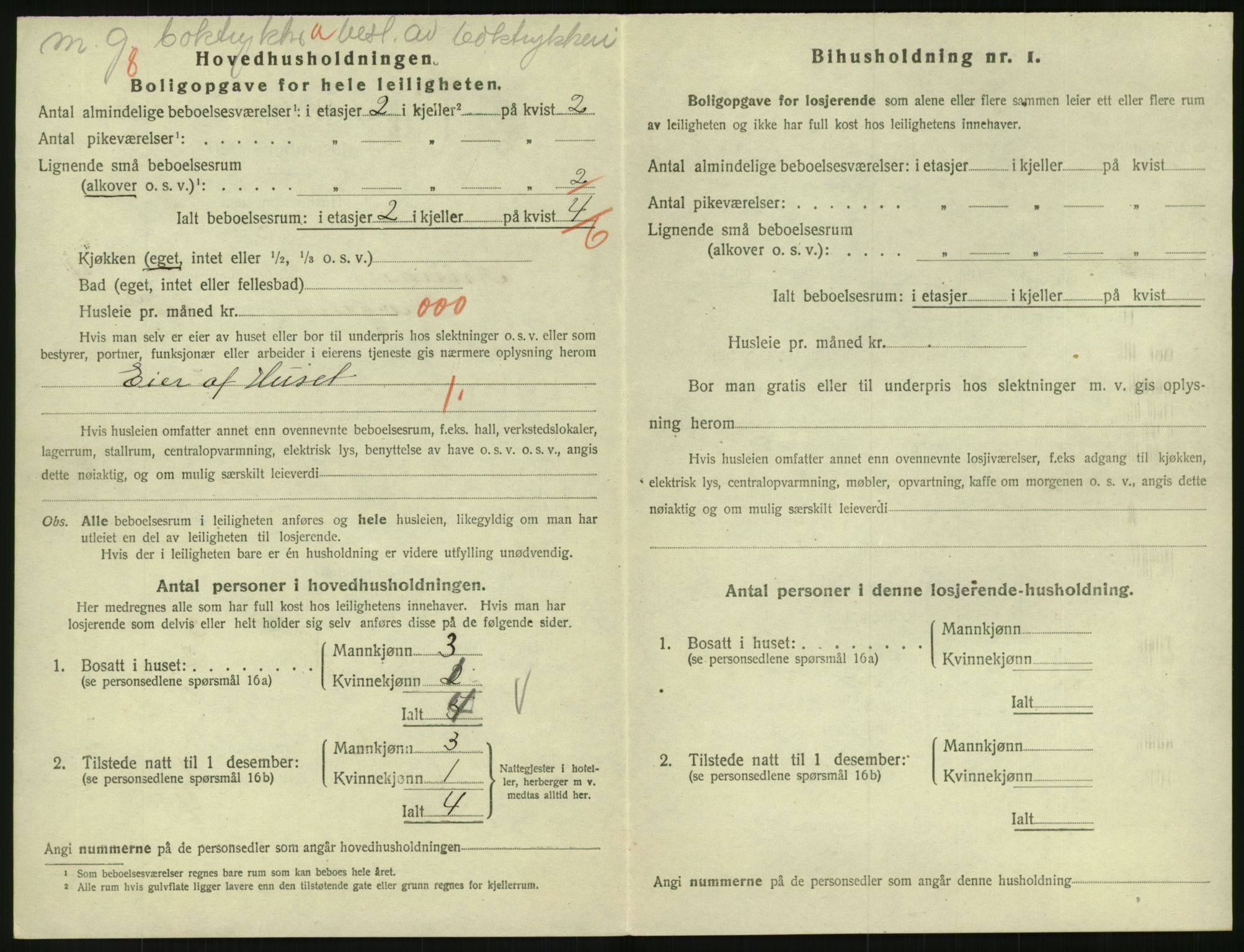 SAK, 1920 census for Arendal, 1920, p. 4621