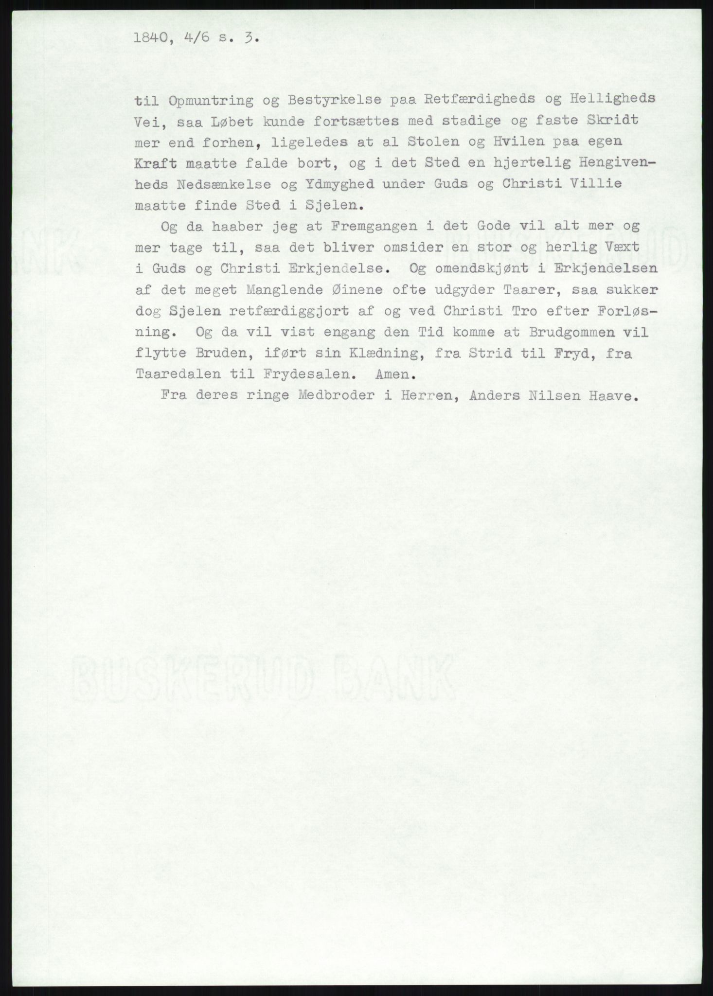 Samlinger til kildeutgivelse, Haugianerbrev, AV/RA-EA-6834/F/L0004: Haugianerbrev IV: 1827-1842, 1827-1842