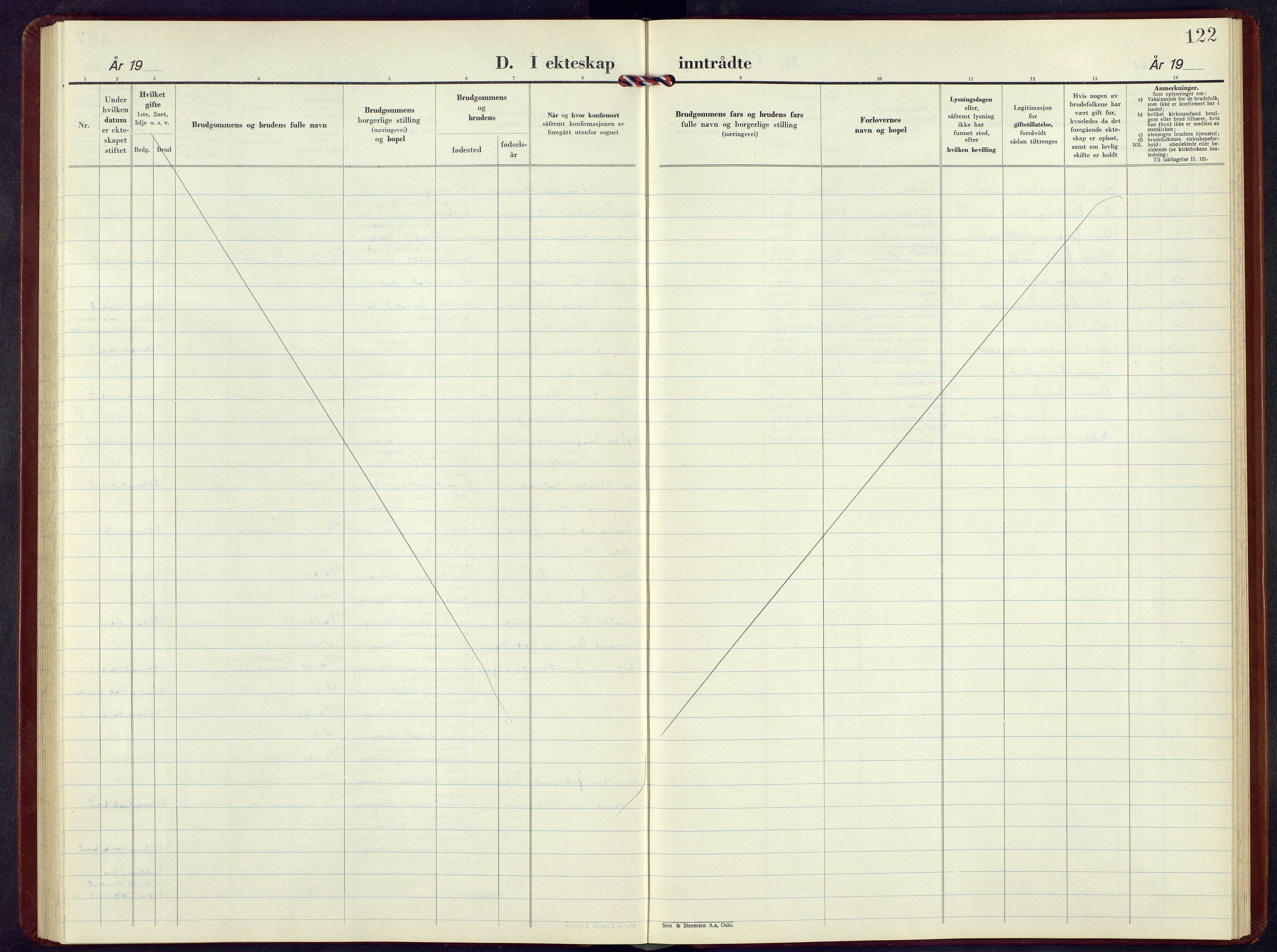 Ringebu prestekontor, AV/SAH-PREST-082/H/Ha/Hab/L0014: Parish register (copy) no. 14, 1950-1962, p. 122