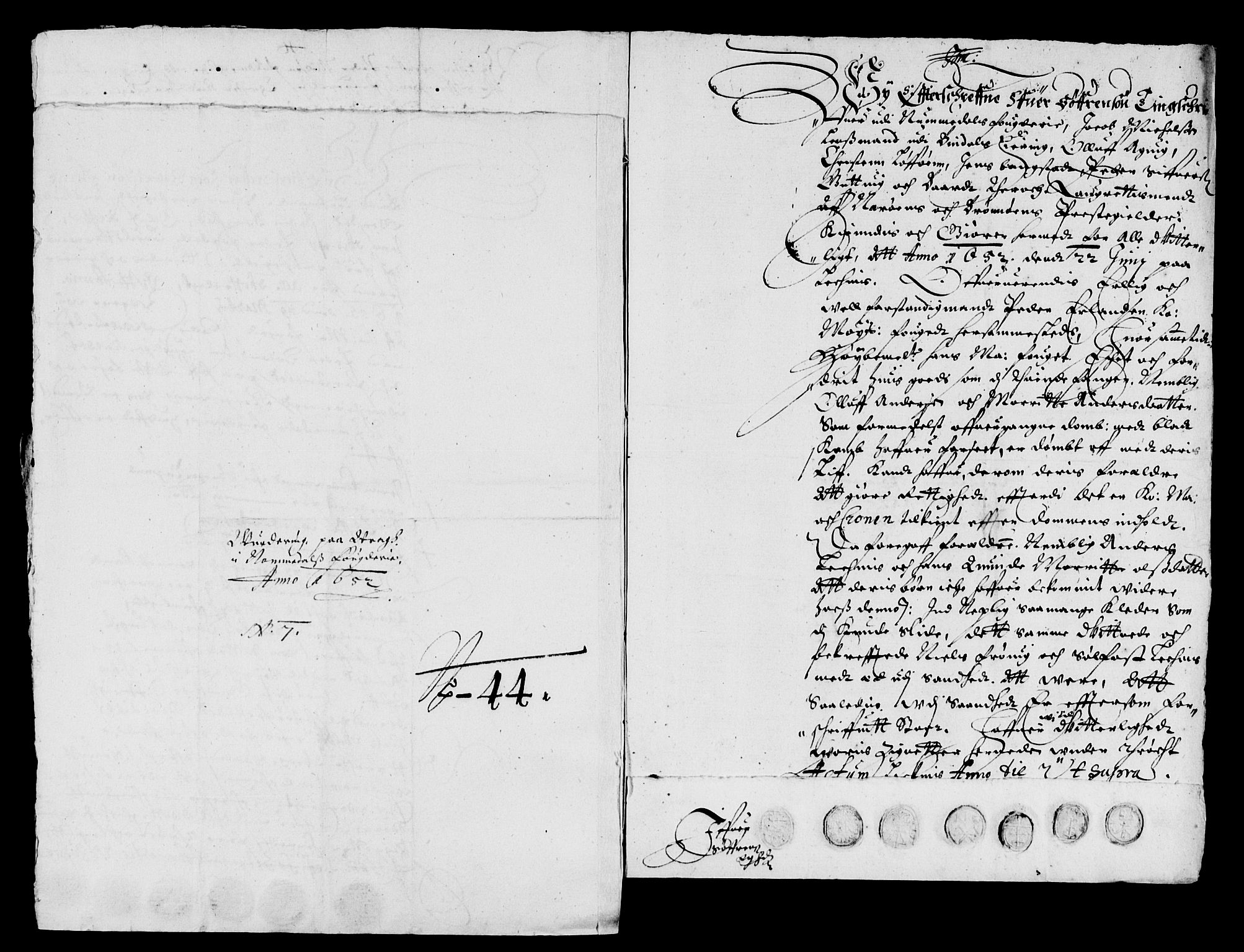 Rentekammeret inntil 1814, Reviderte regnskaper, Lensregnskaper, AV/RA-EA-5023/R/Rb/Rbw/L0108: Trondheim len, 1652-1653