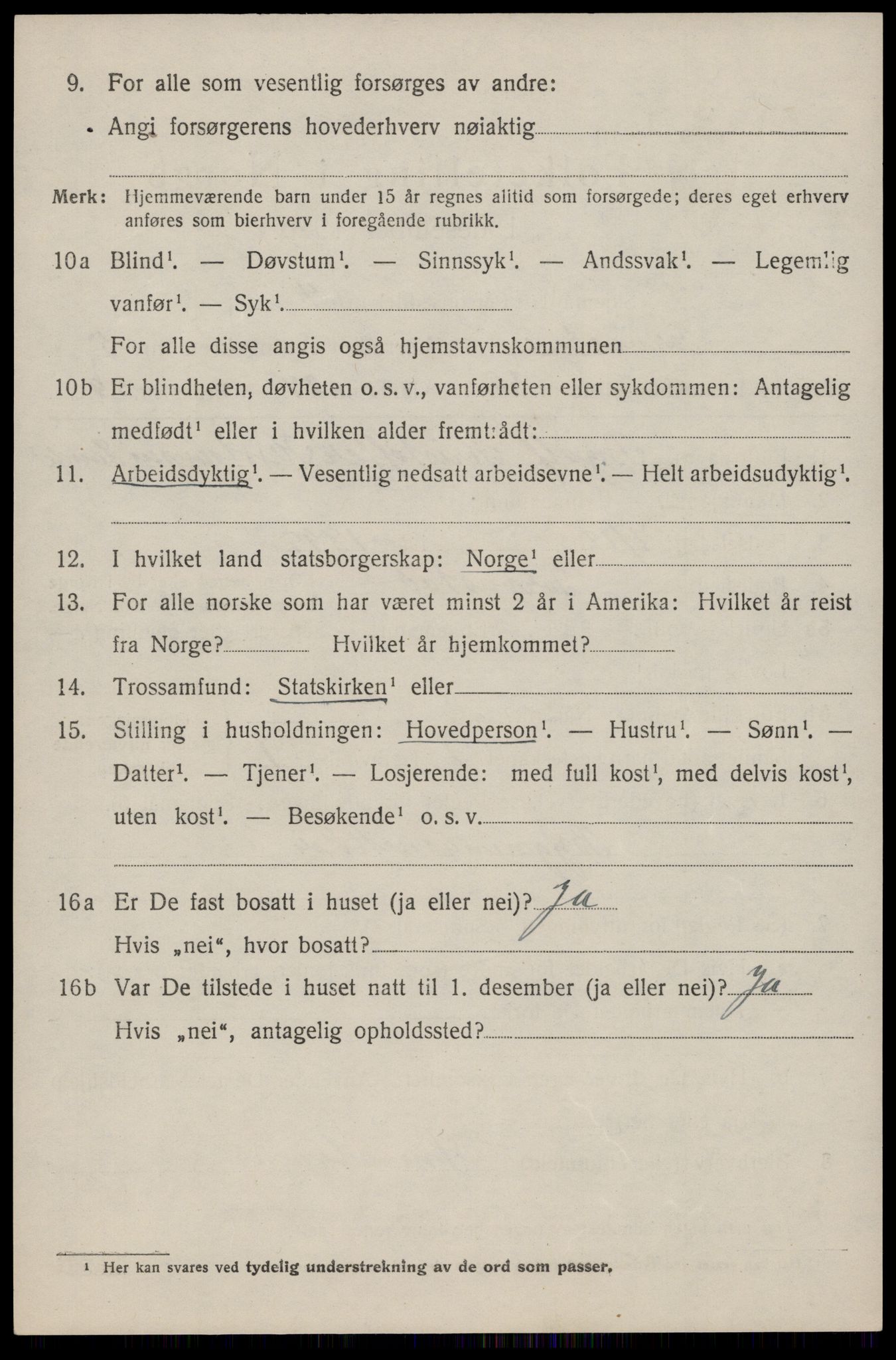 SAST, 1920 census for Torvastad, 1920, p. 4721