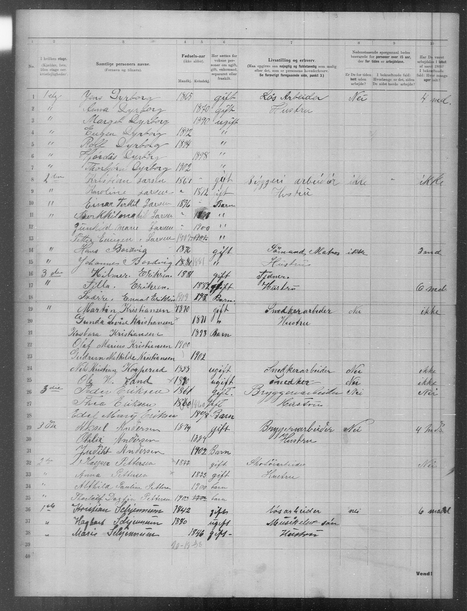 OBA, Municipal Census 1903 for Kristiania, 1903, p. 6350