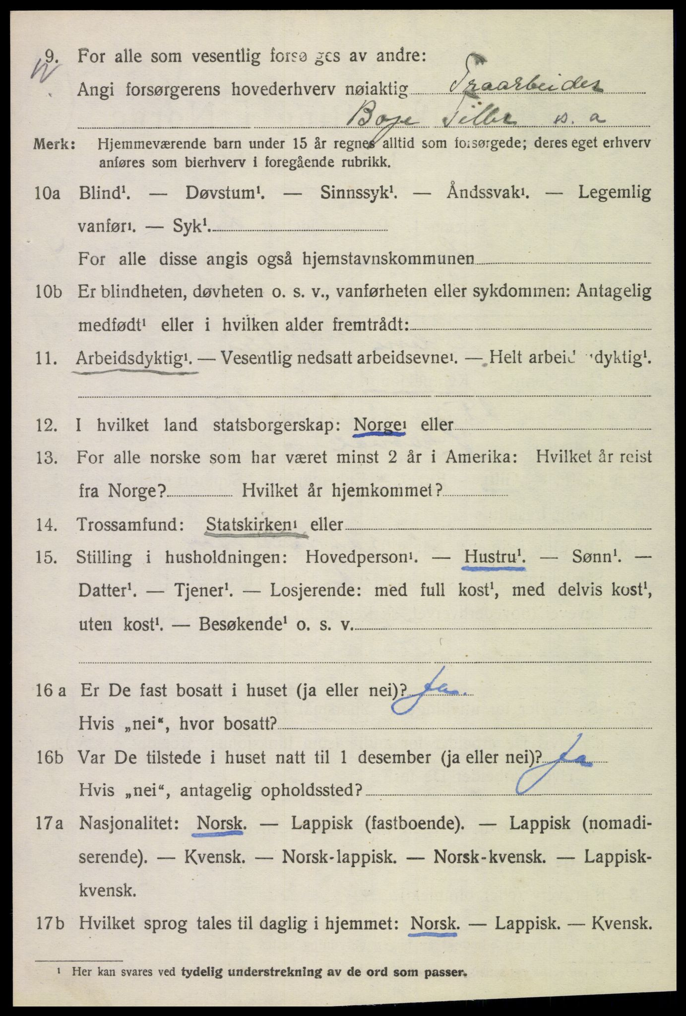 SAT, 1920 census for Skatval, 1920, p. 2474