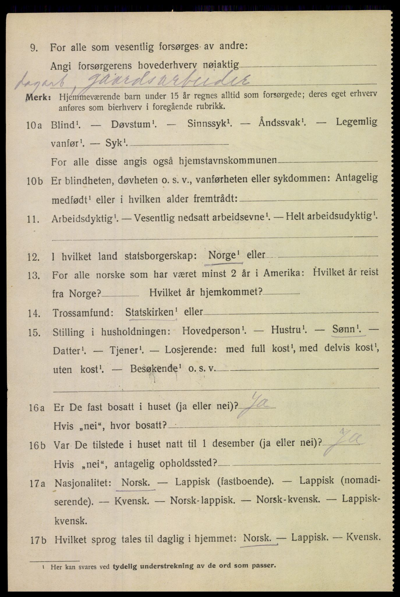 SAT, 1920 census for Hadsel, 1920, p. 3971