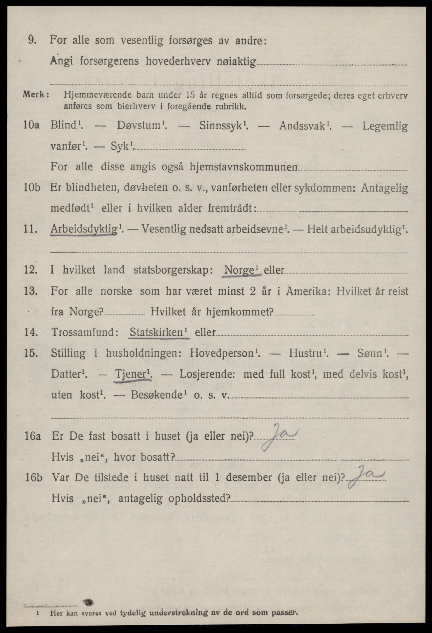 SAT, 1920 census for Aukra, 1920, p. 1616