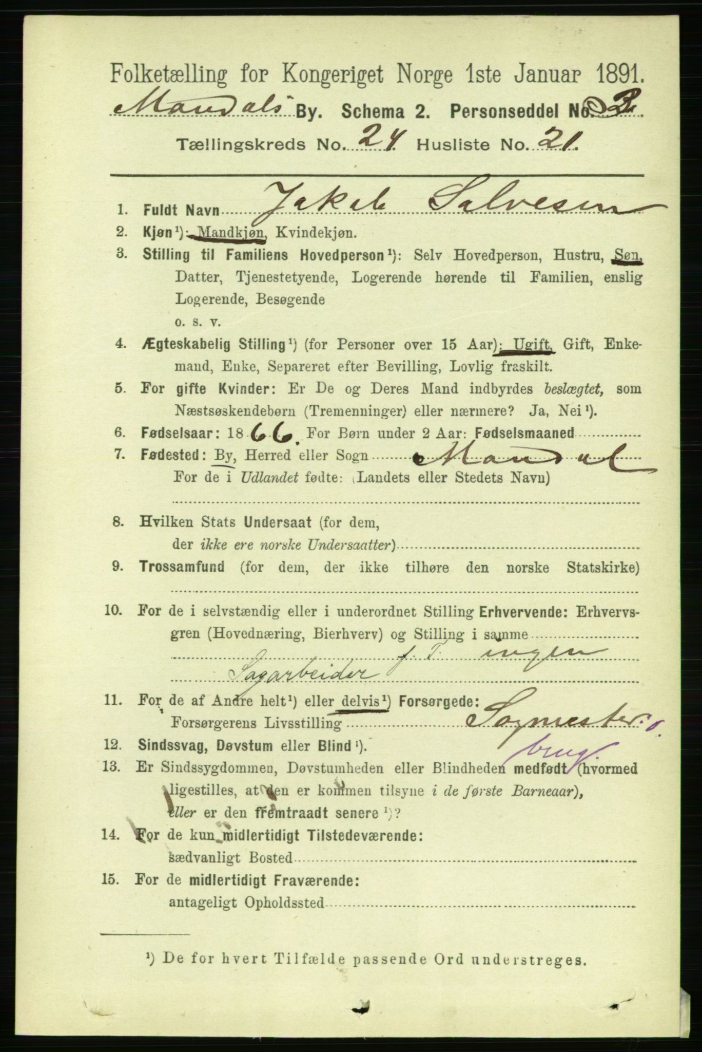 RA, 1891 census for 1002 Mandal, 1891, p. 4572