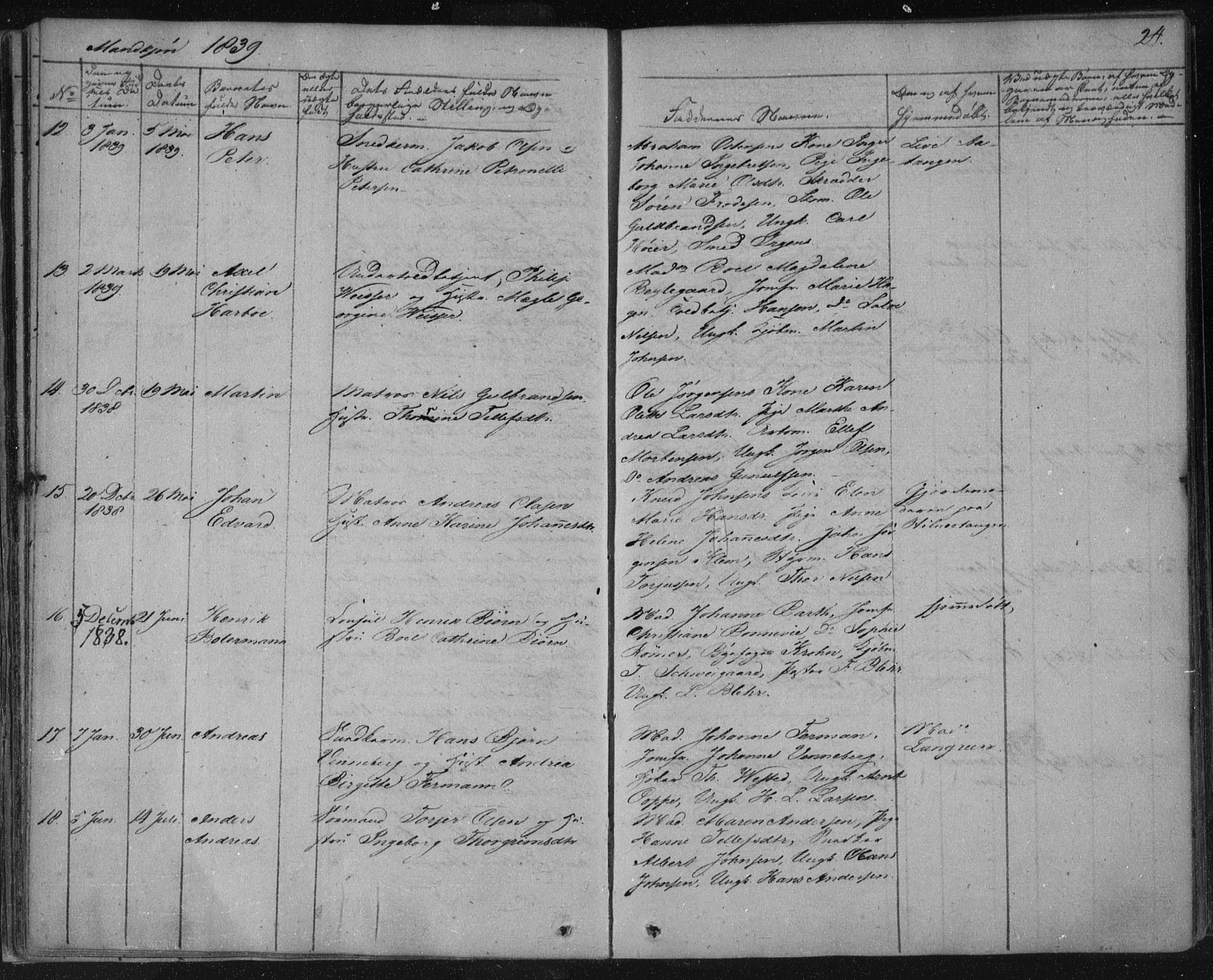 Kragerø kirkebøker, SAKO/A-278/F/Fa/L0005: Parish register (official) no. 5, 1832-1847, p. 24