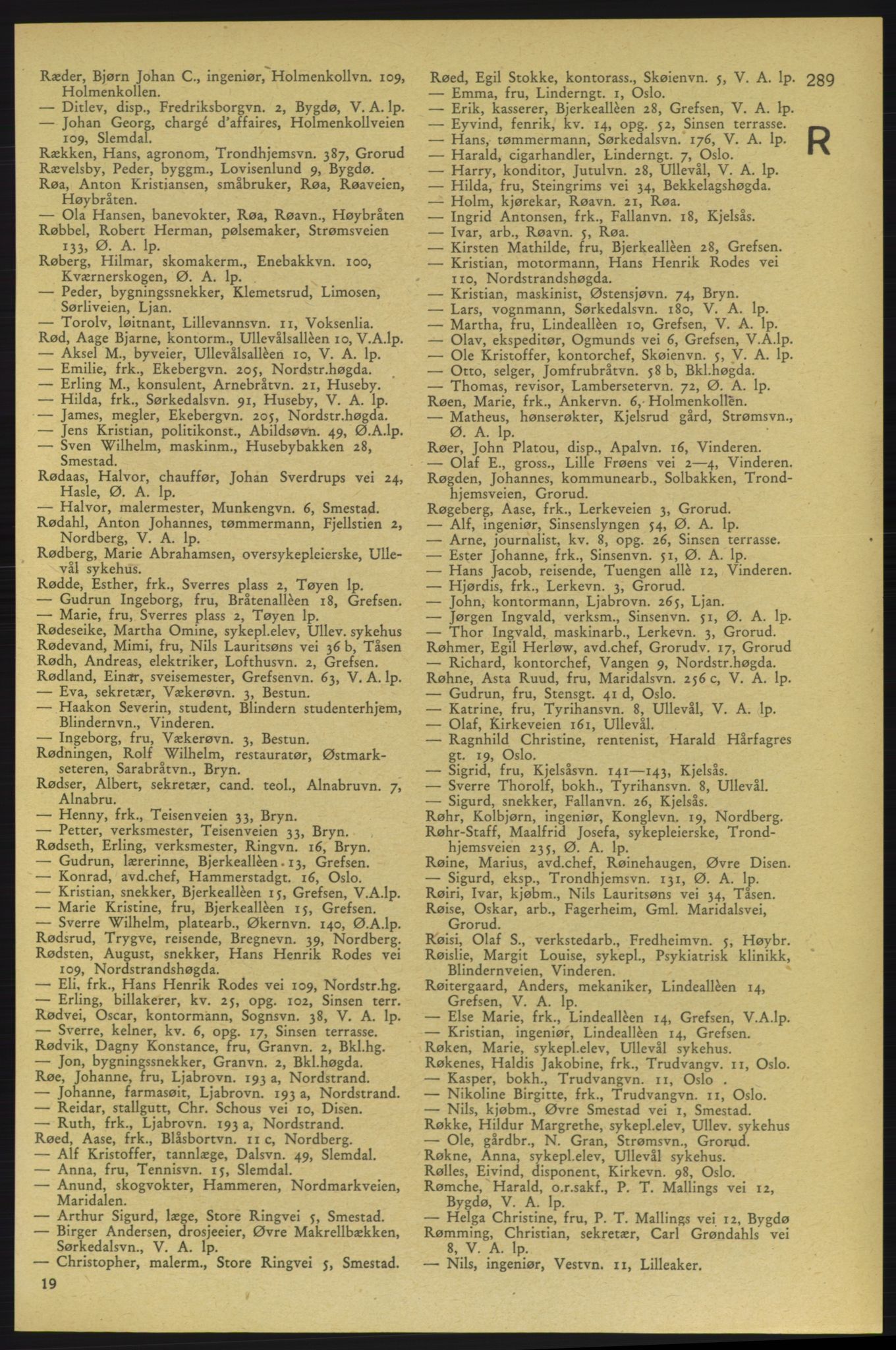 Aker adressebok/adressekalender, PUBL/001/A/006: Aker adressebok, 1937-1938, p. 289