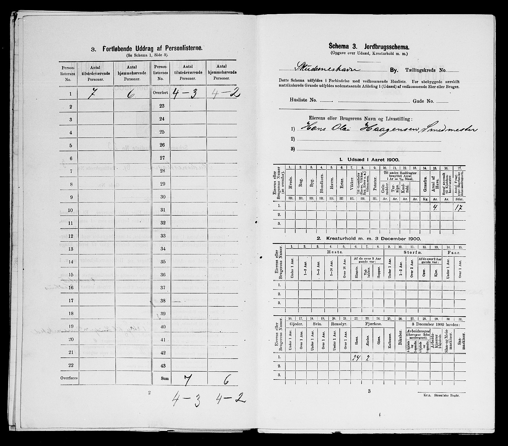 SAST, 1900 census for Skudeneshavn, 1900, p. 640