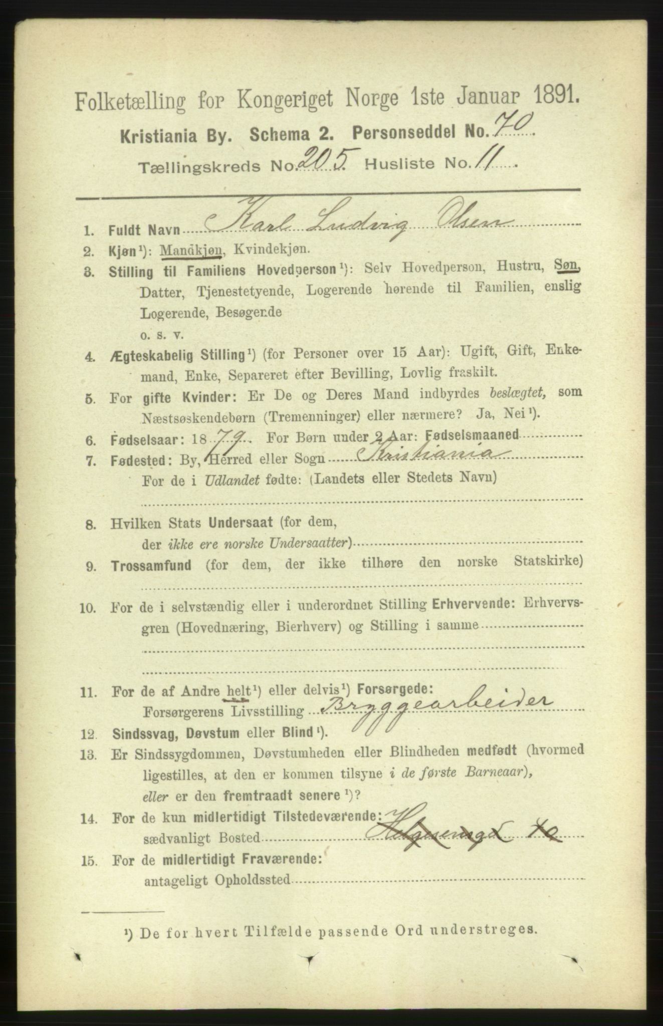 RA, 1891 census for 0301 Kristiania, 1891, p. 123805