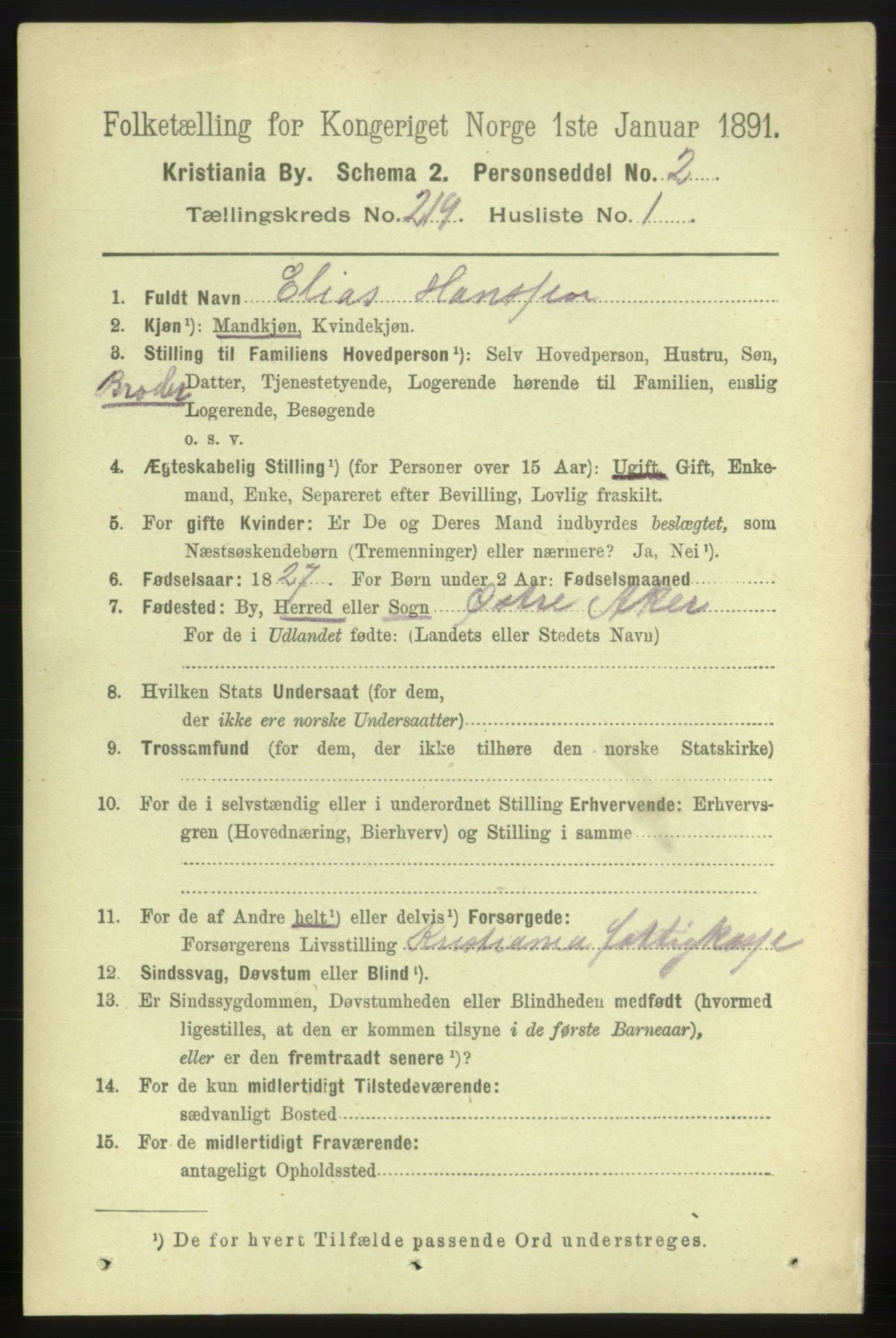 RA, 1891 census for 0301 Kristiania, 1891, p. 129968