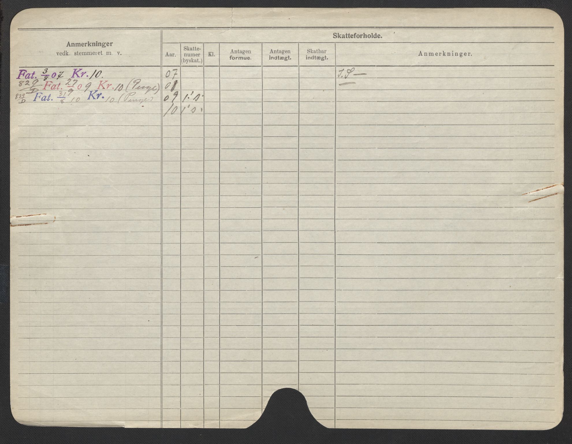 Oslo folkeregister, Registerkort, AV/SAO-A-11715/F/Fa/Fac/L0022: Kvinner, 1906-1914, p. 69b