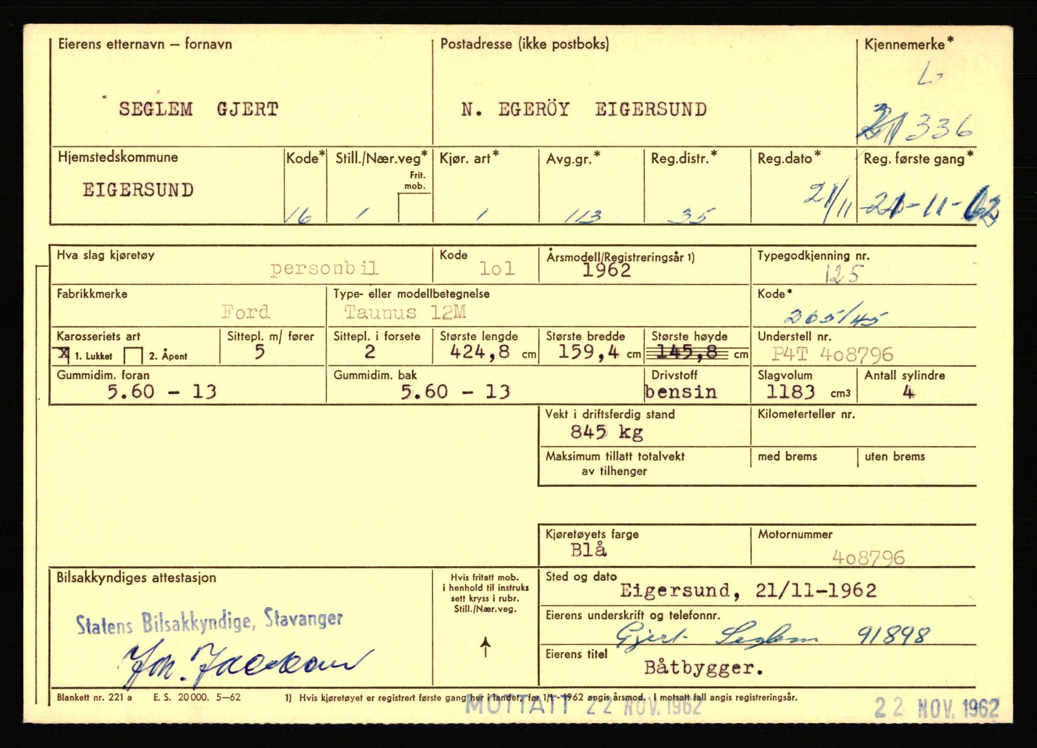 Stavanger trafikkstasjon, AV/SAST-A-101942/0/F/L0037: L-20500 - L-21499, 1930-1971, p. 2067