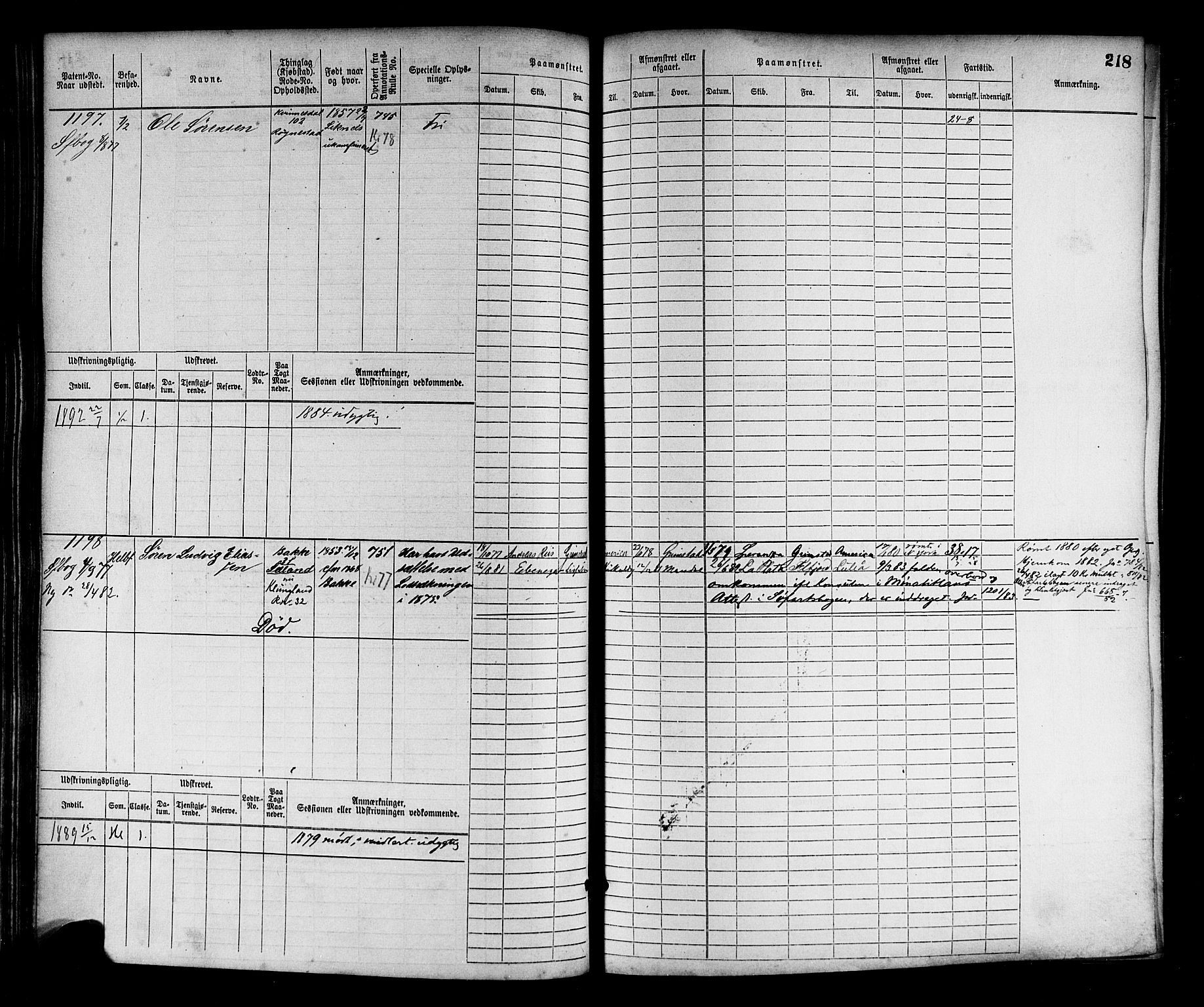 Flekkefjord mønstringskrets, AV/SAK-2031-0018/F/Fb/L0002: Hovedrulle nr 765-1514, N-5, 1868-1900, p. 221