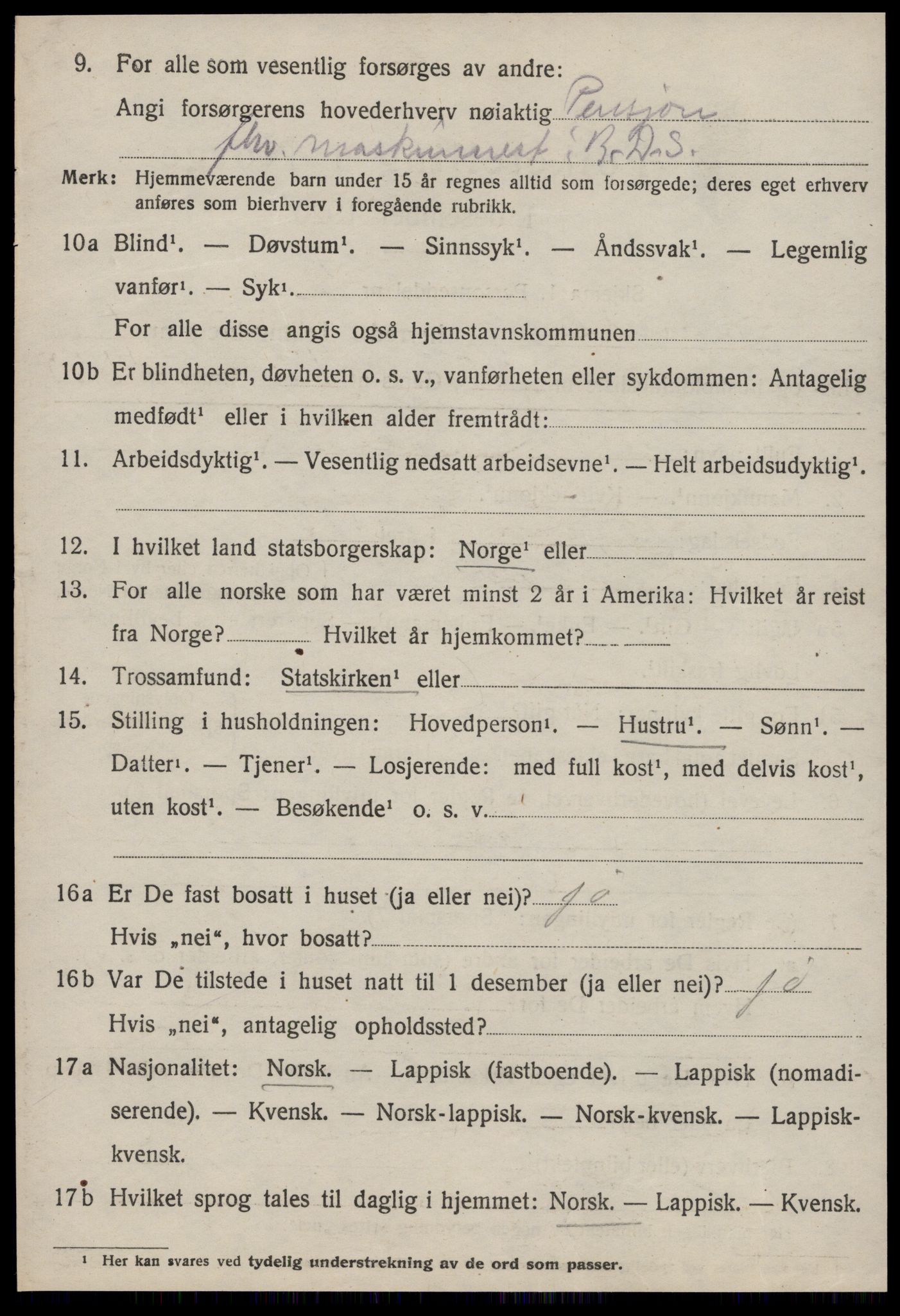 SAT, 1920 census for Strinda, 1920, p. 6011