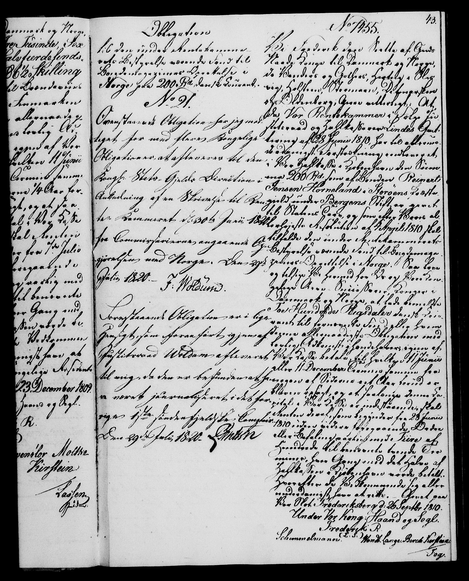 Rentekammeret, Kammerkanselliet, RA/EA-3111/G/Gh/Ghc/L0001: Norsk-islandsk obligasjonsprotokoll (merket RK 53.38), 1780-1812, p. 43