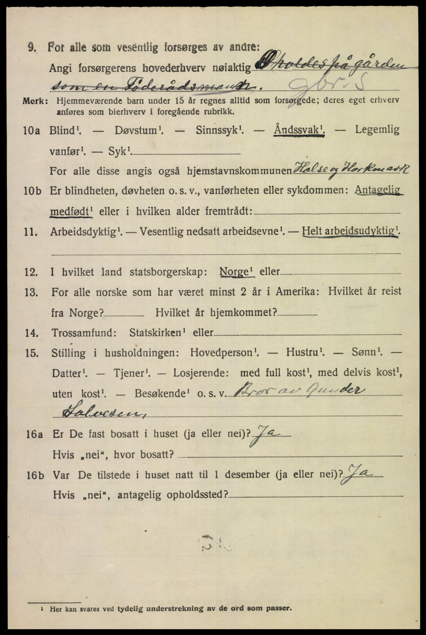 SAK, 1920 census for Halse og Harkmark, 1920, p. 5640