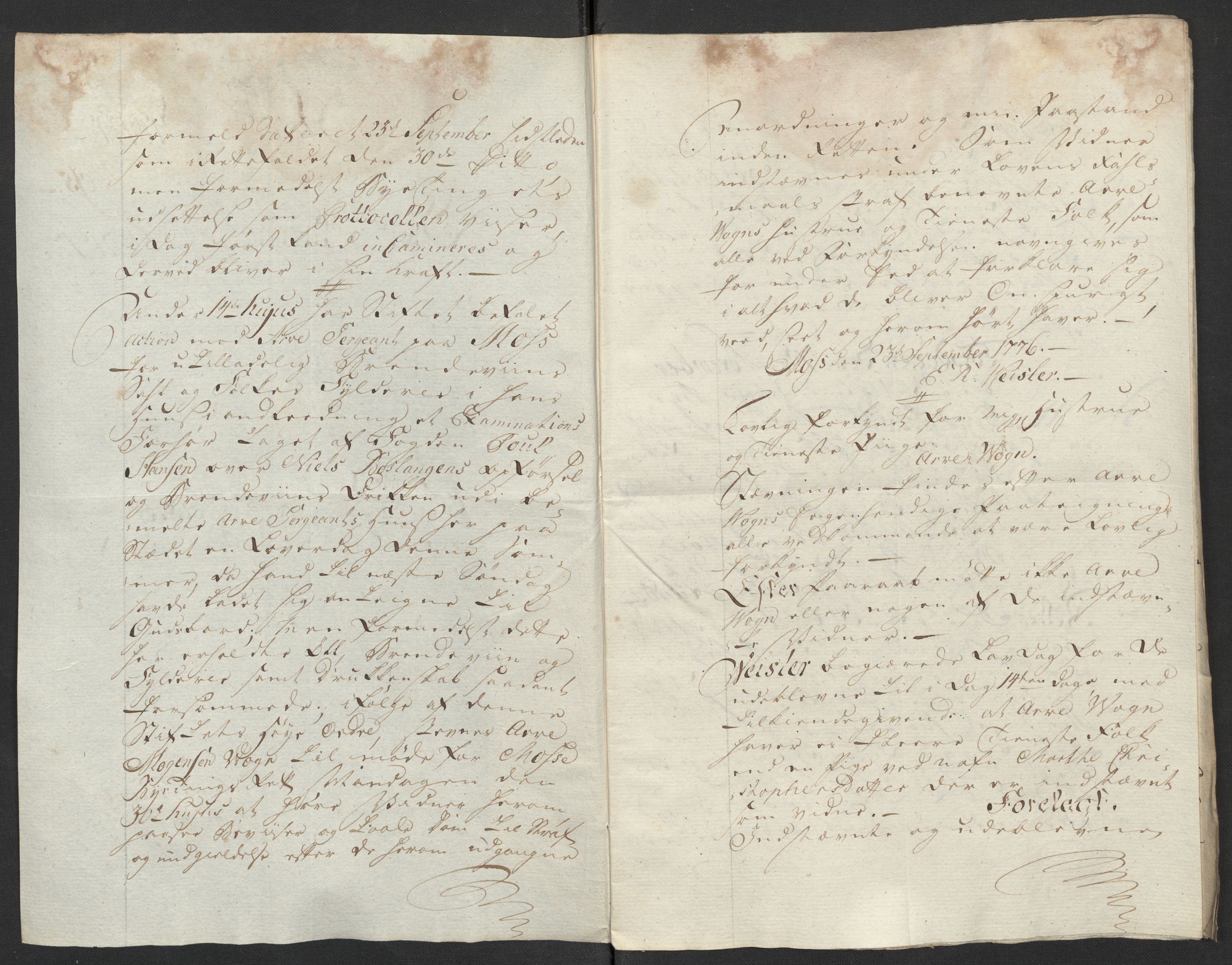 Kristiania stiftamt, SAO/A-10386/G/Gm/L0011: Domsakter og forhør, 1776, p. 581
