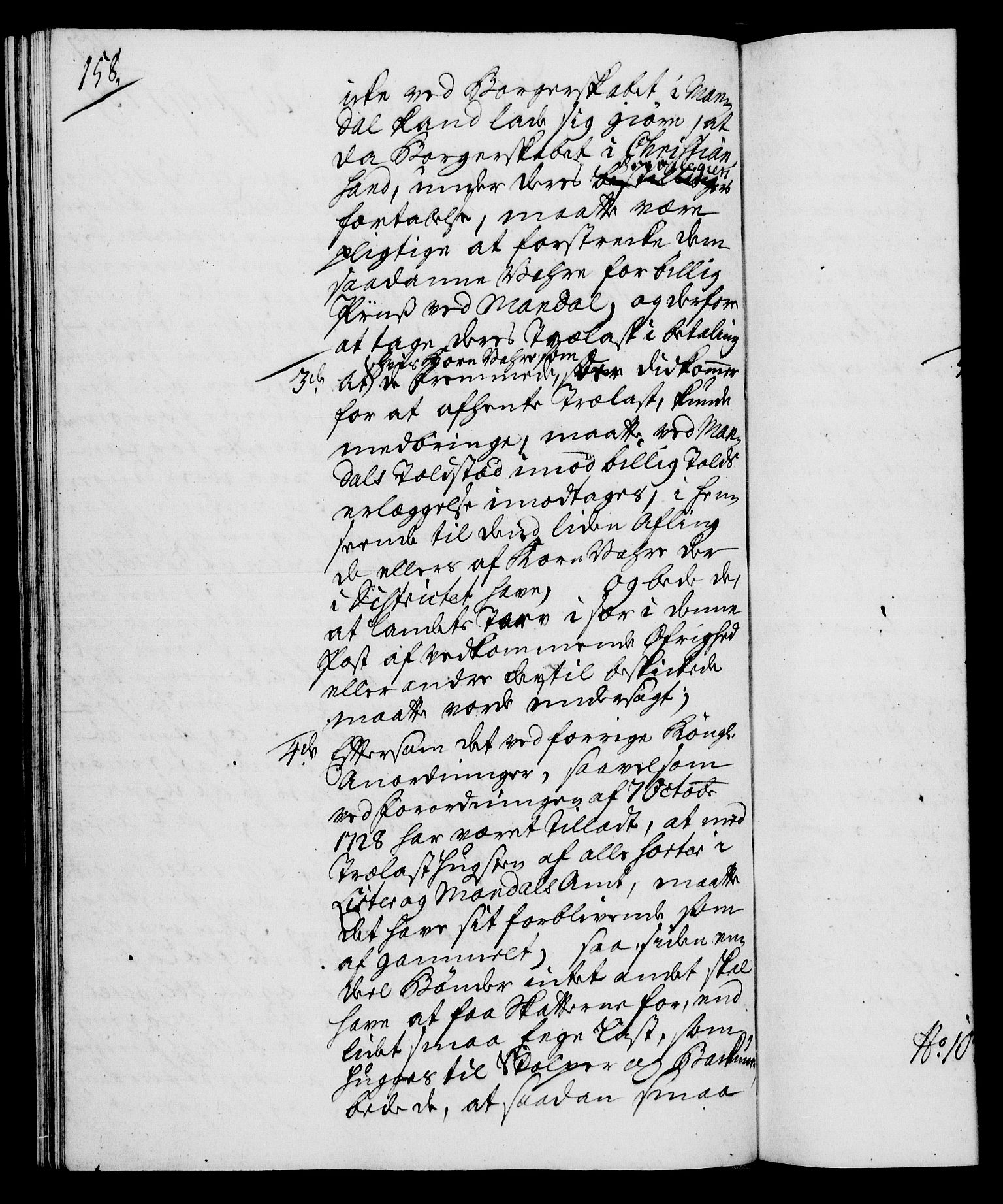 Rentekammeret, Kammerkanselliet, AV/RA-EA-3111/G/Gh/Gha/L0021: Norsk ekstraktmemorialprotokoll (merket RK 53.66), 1739, p. 158