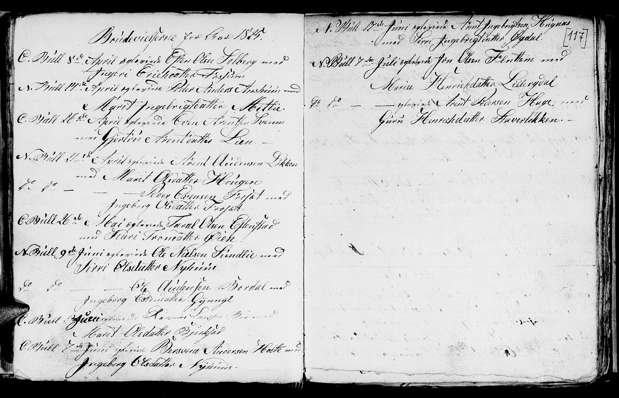 Ministerialprotokoller, klokkerbøker og fødselsregistre - Sør-Trøndelag, SAT/A-1456/689/L1042: Parish register (copy) no. 689C01, 1812-1841, p. 116-117
