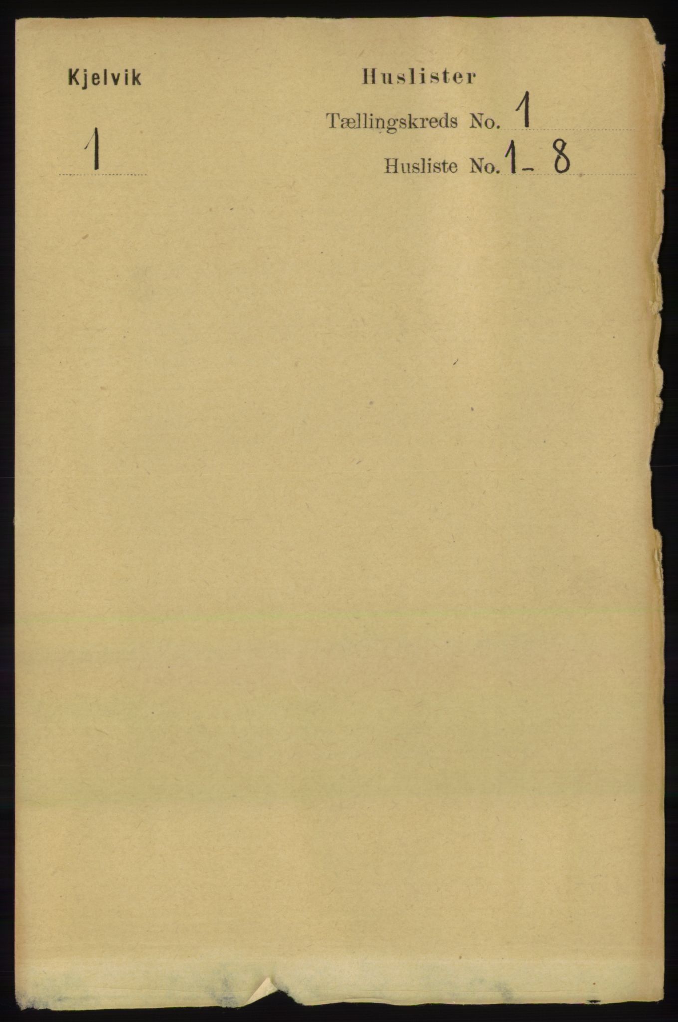 RA, 1891 census for 2019 Kjelvik, 1891, p. 25