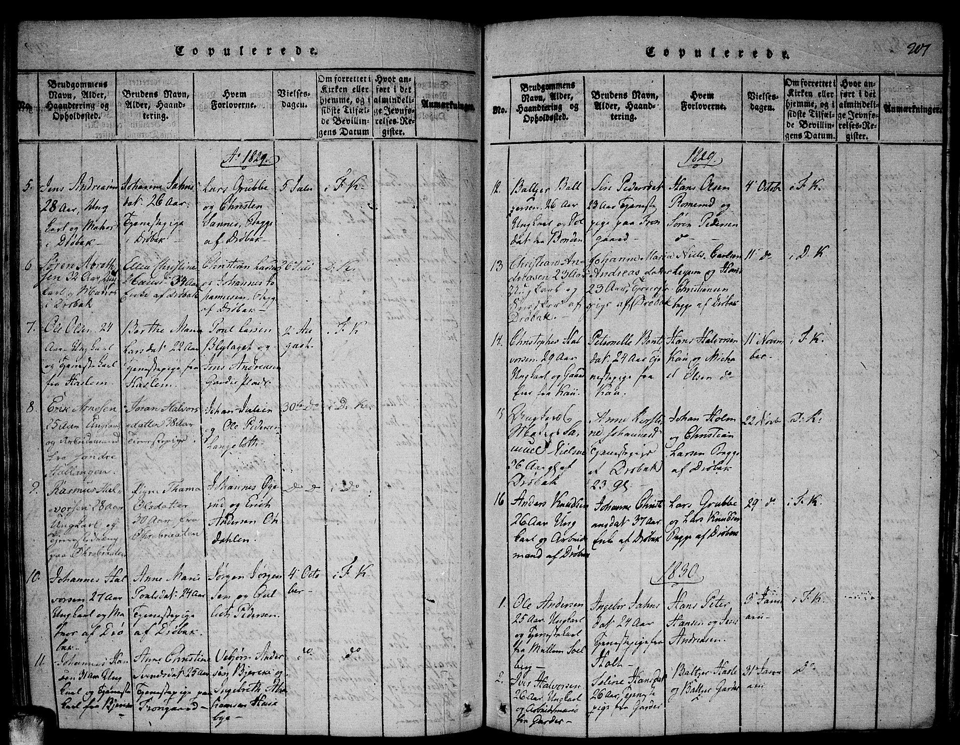 Drøbak prestekontor Kirkebøker, SAO/A-10142a/F/Fa/L0001: Parish register (official) no. I 1, 1816-1842, p. 201