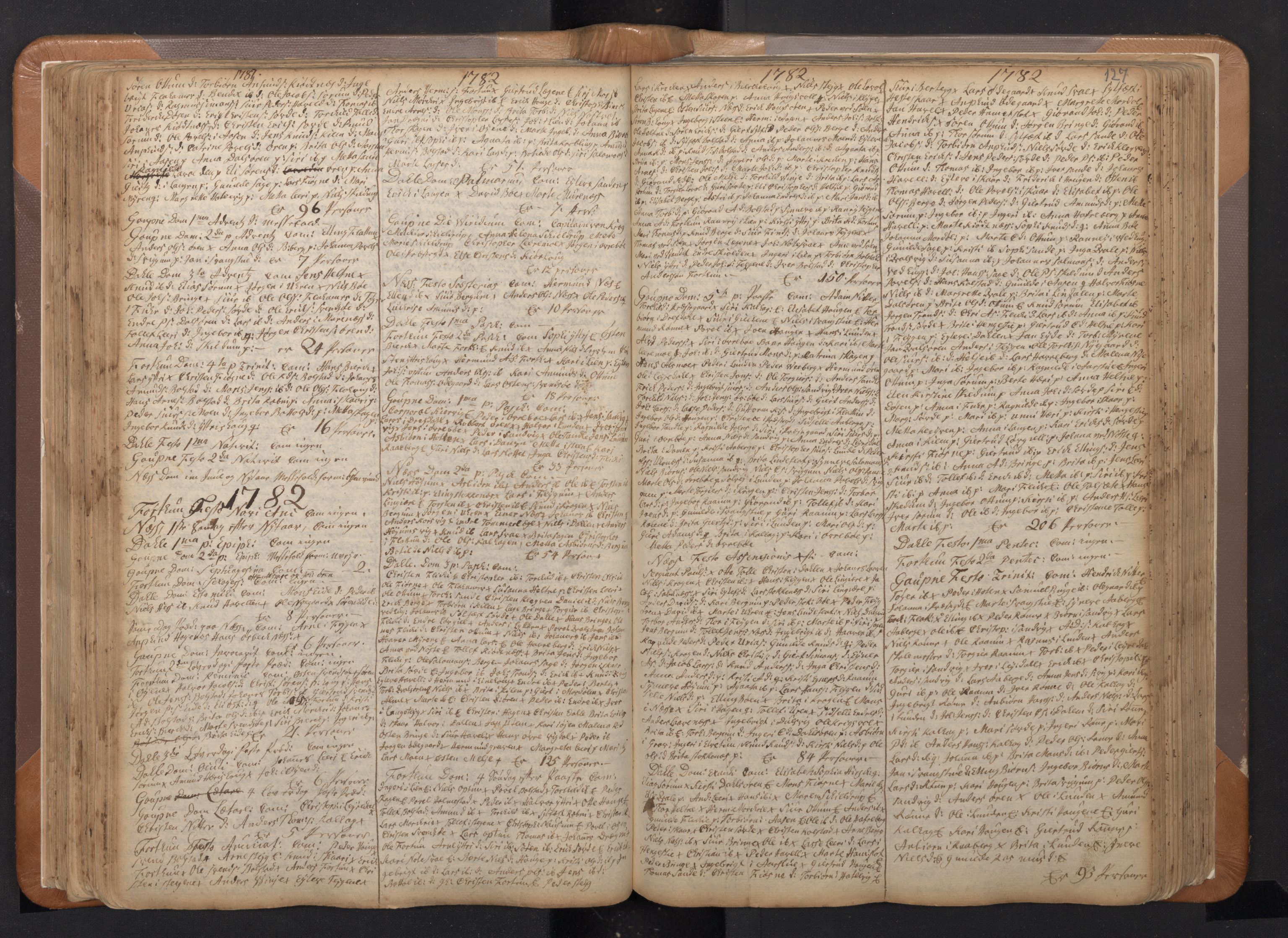 Luster sokneprestembete, SAB/A-81101/H/Haa/Haaa/L0002: Parish register (official) no. A 2, 1751-1796, p. 126b-127a