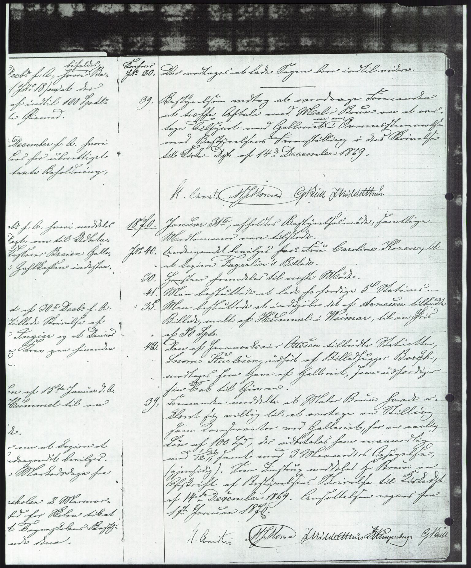Nasjonalgalleriet, NMFK/NG-1000/A/Aa/L0001: Forhandlingsprotokoll 1869-1877, 1869-1877, p. 8