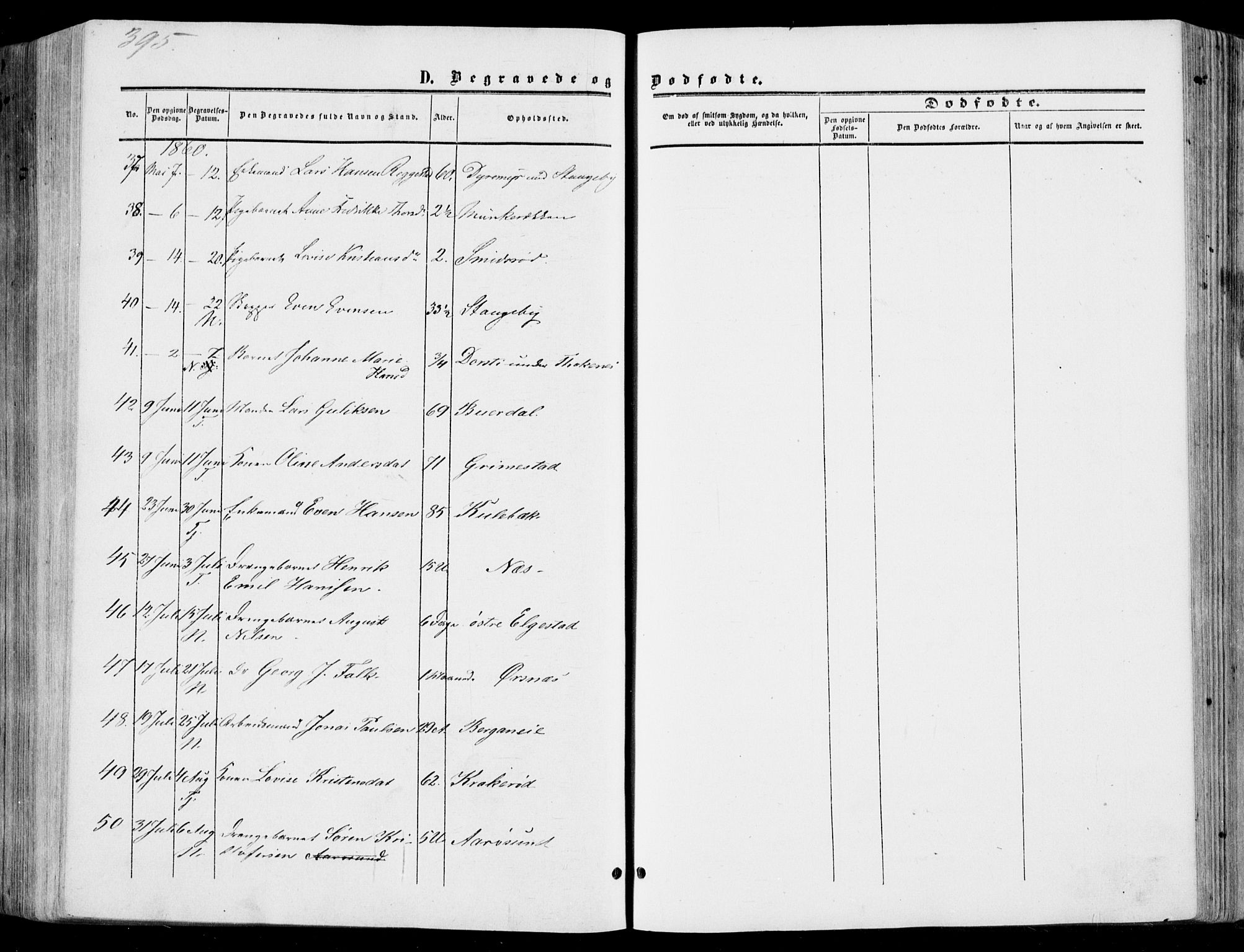 Nøtterøy kirkebøker, AV/SAKO-A-354/F/Fa/L0006: Parish register (official) no. I 6, 1852-1864, p. 395