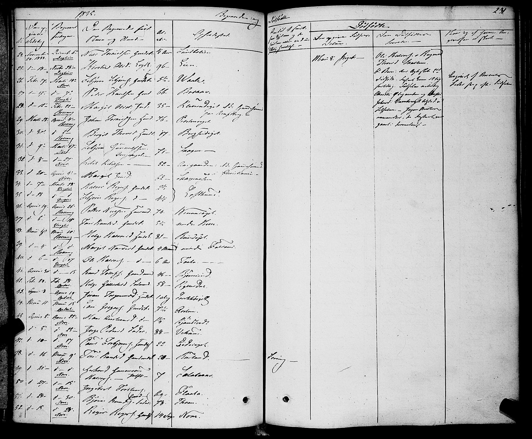 Rollag kirkebøker, AV/SAKO-A-240/F/Fa/L0007: Parish register (official) no. I 7, 1828-1847, p. 231