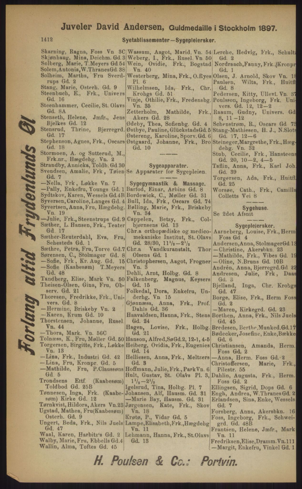 Kristiania/Oslo adressebok, PUBL/-, 1903, p. 1412