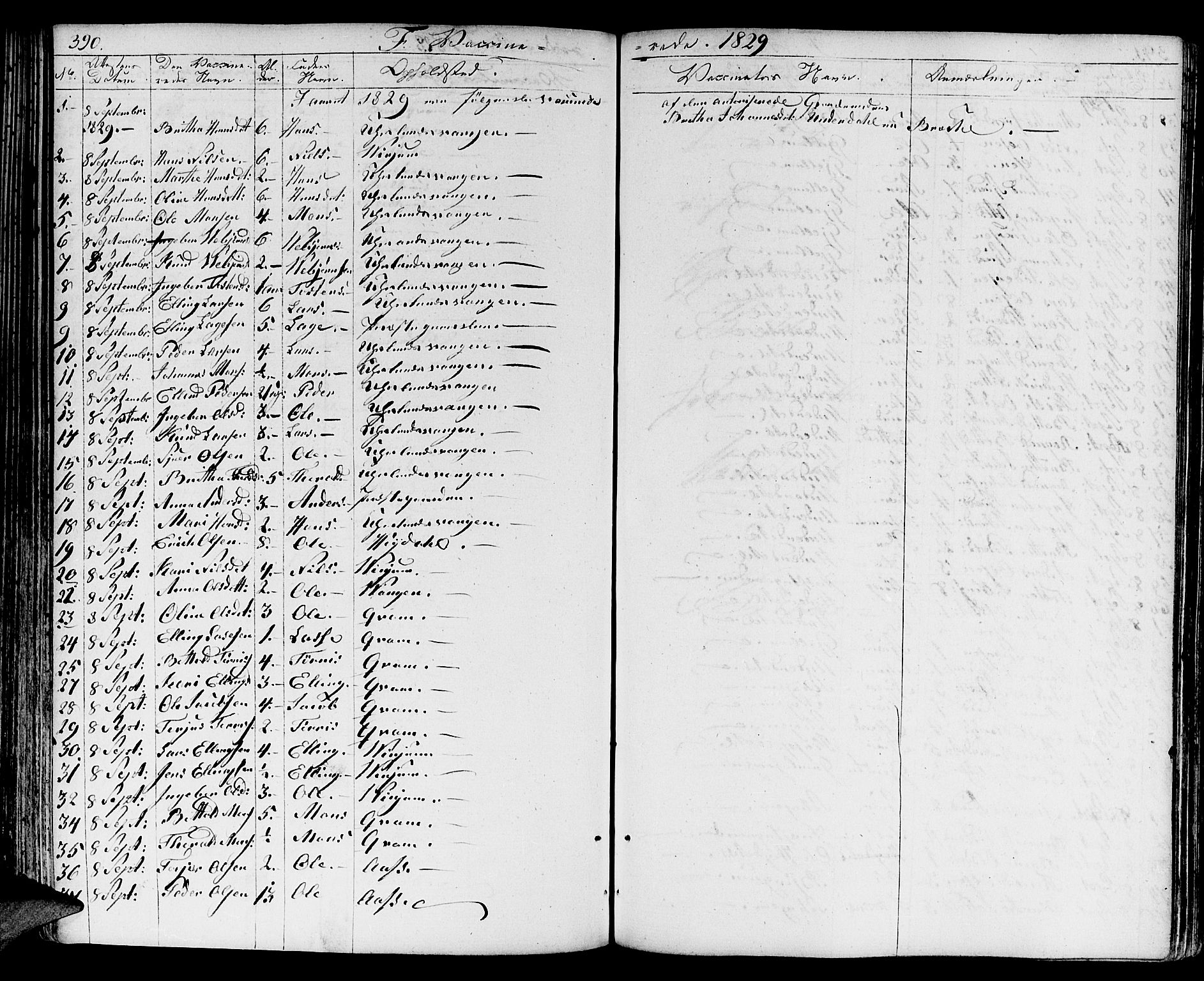 Aurland sokneprestembete, SAB/A-99937/H/Ha/Haa/L0006: Parish register (official) no. A 6, 1821-1859, p. 390