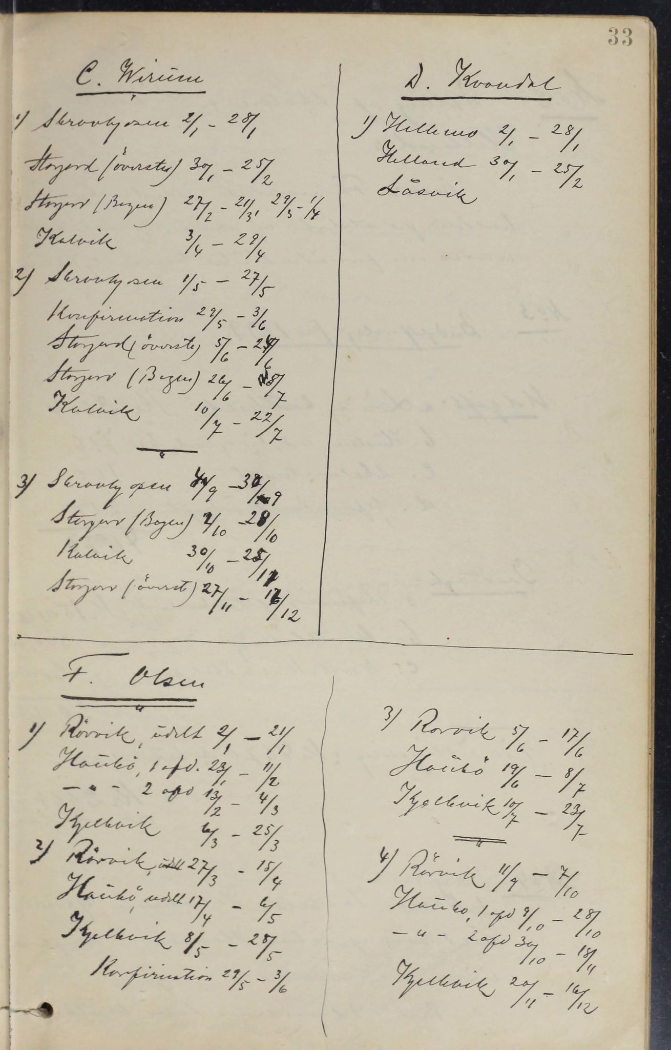 Tysfjord kommune. Skolestyret, AIN/K-18500.510/100/L0002: Møtebok, 1889-1909