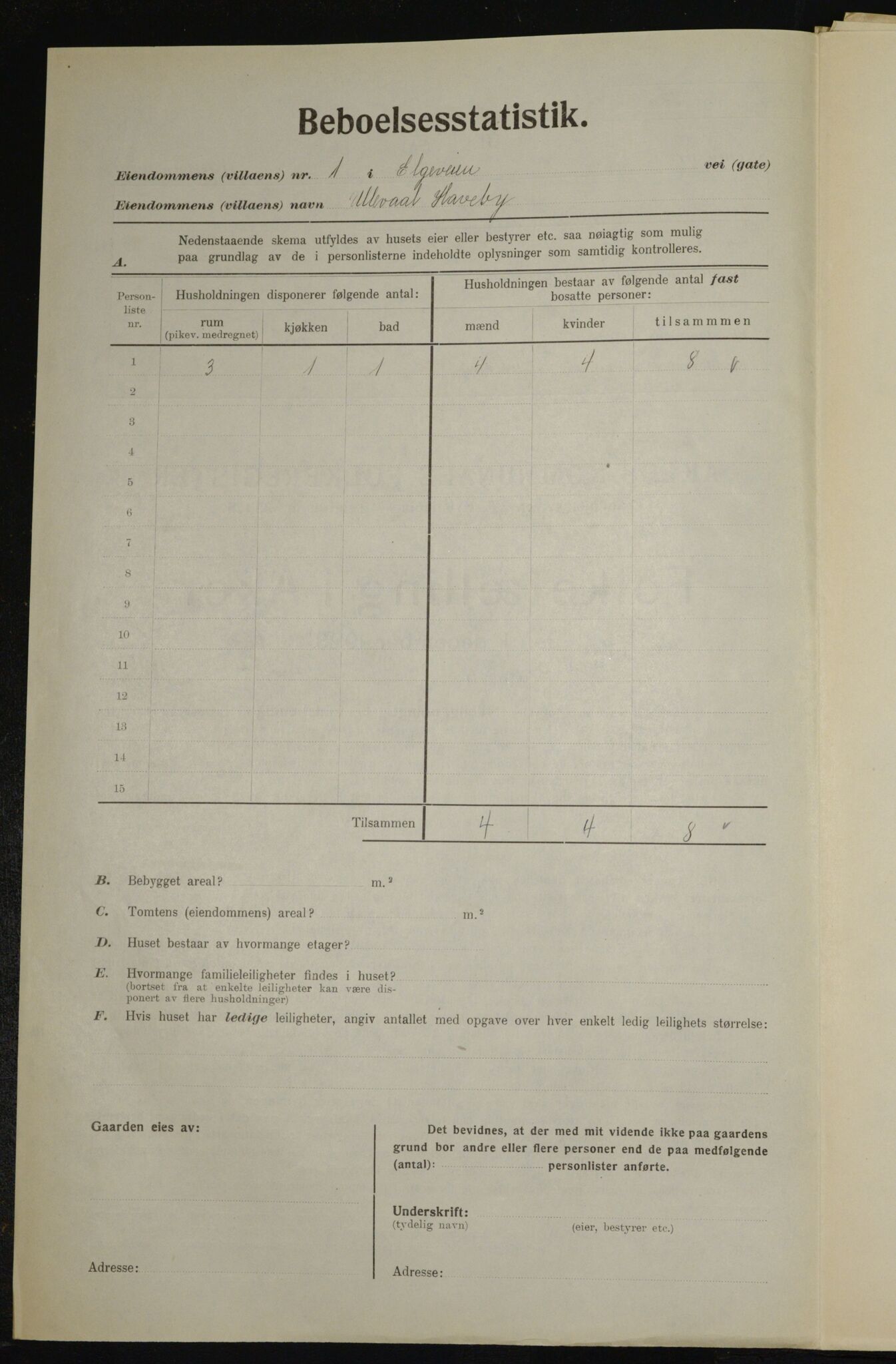 , Municipal Census 1923 for Aker, 1923, p. 20563