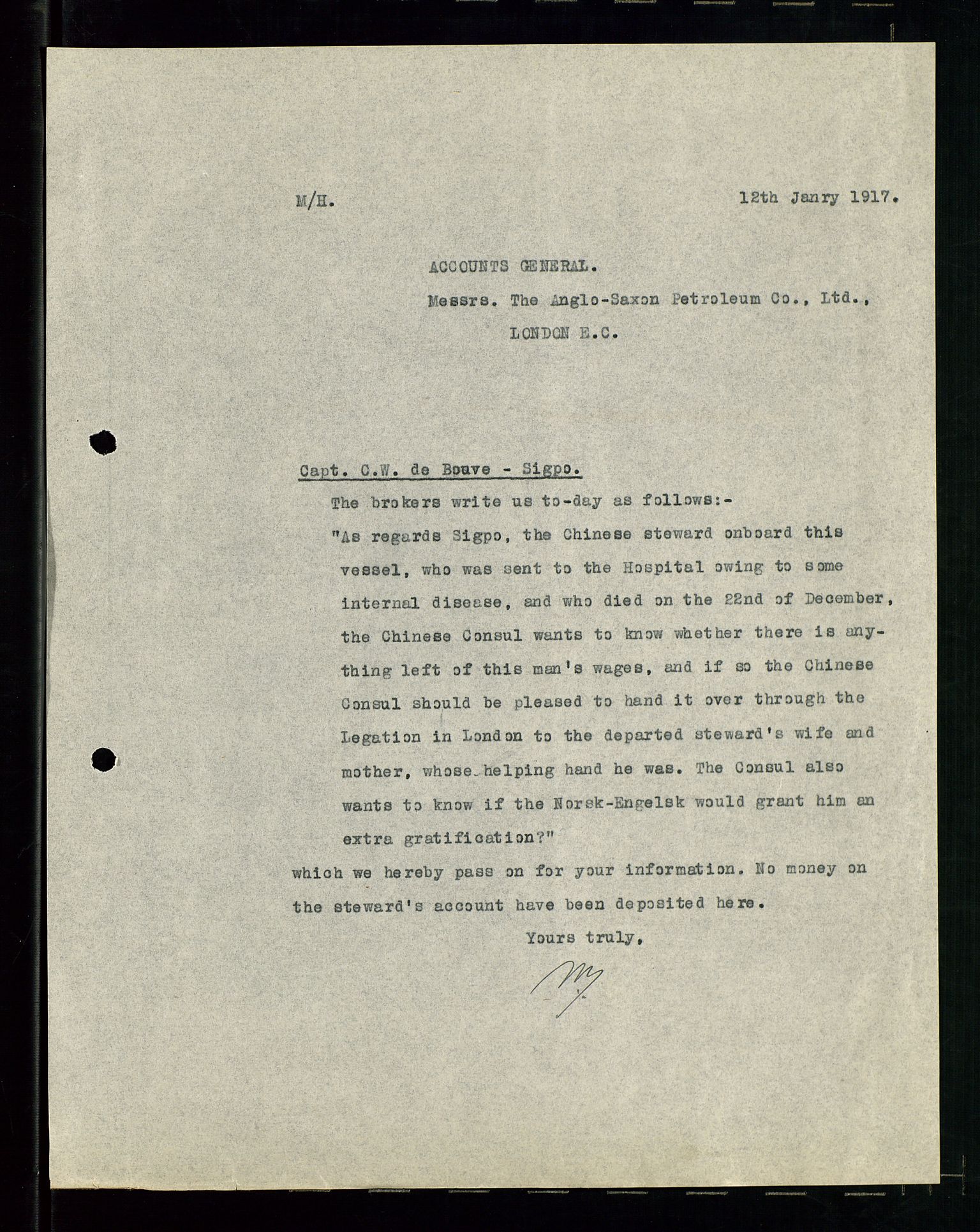 Pa 1521 - A/S Norske Shell, AV/SAST-A-101915/E/Ea/Eaa/L0001: Sjefskorrespondanse, 1917, p. 35